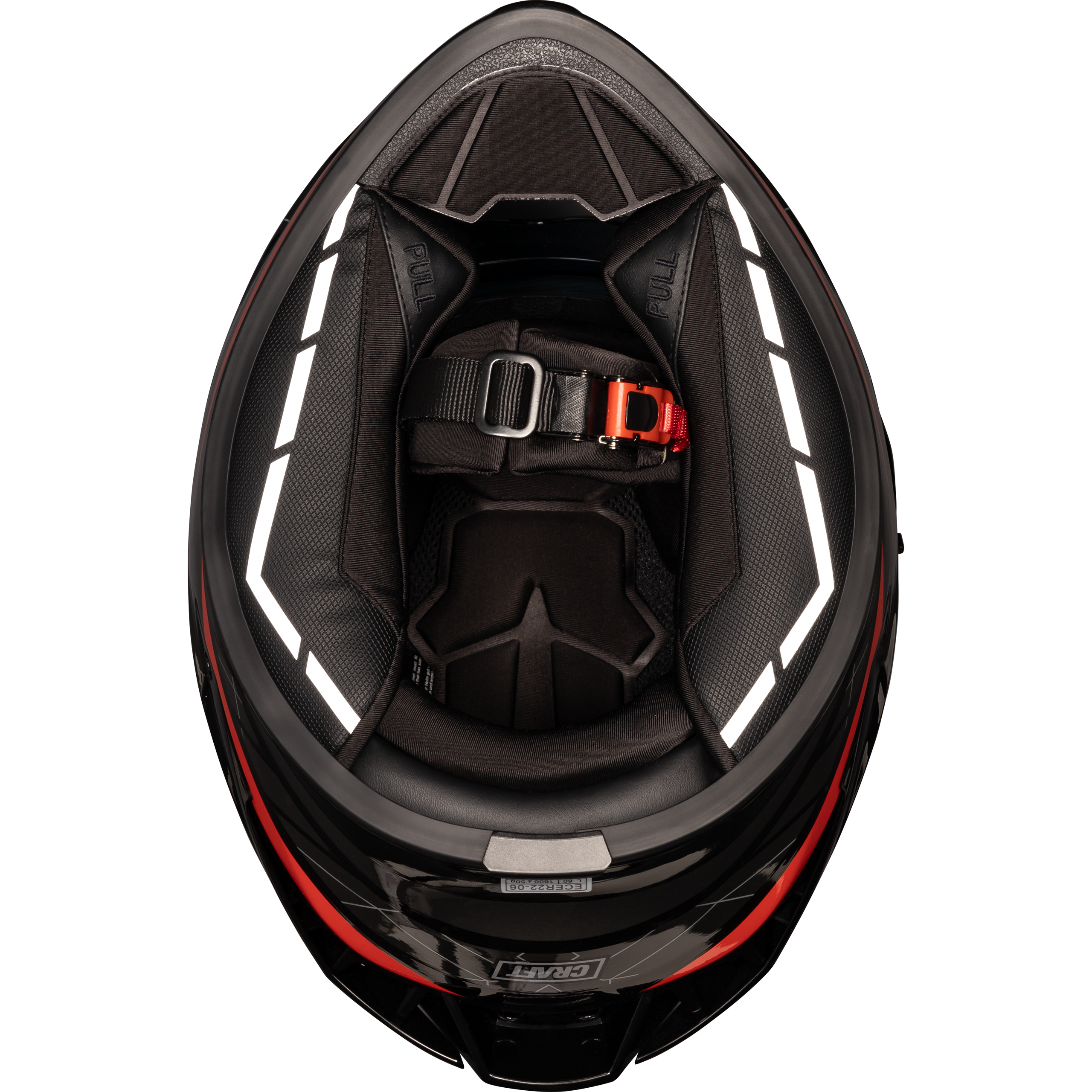 Craft-Fiberglas Integralhelm Toursport Rot Dekor #24 XL-4603781999035011