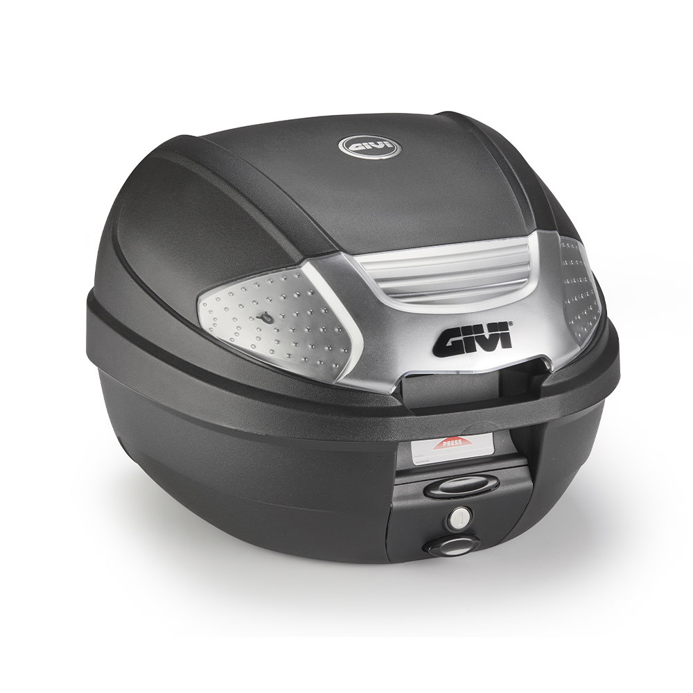 Givi Topcase Monolock® E300NT2B mit silberner Blende - Motorradzubehör - Motorradgepäck