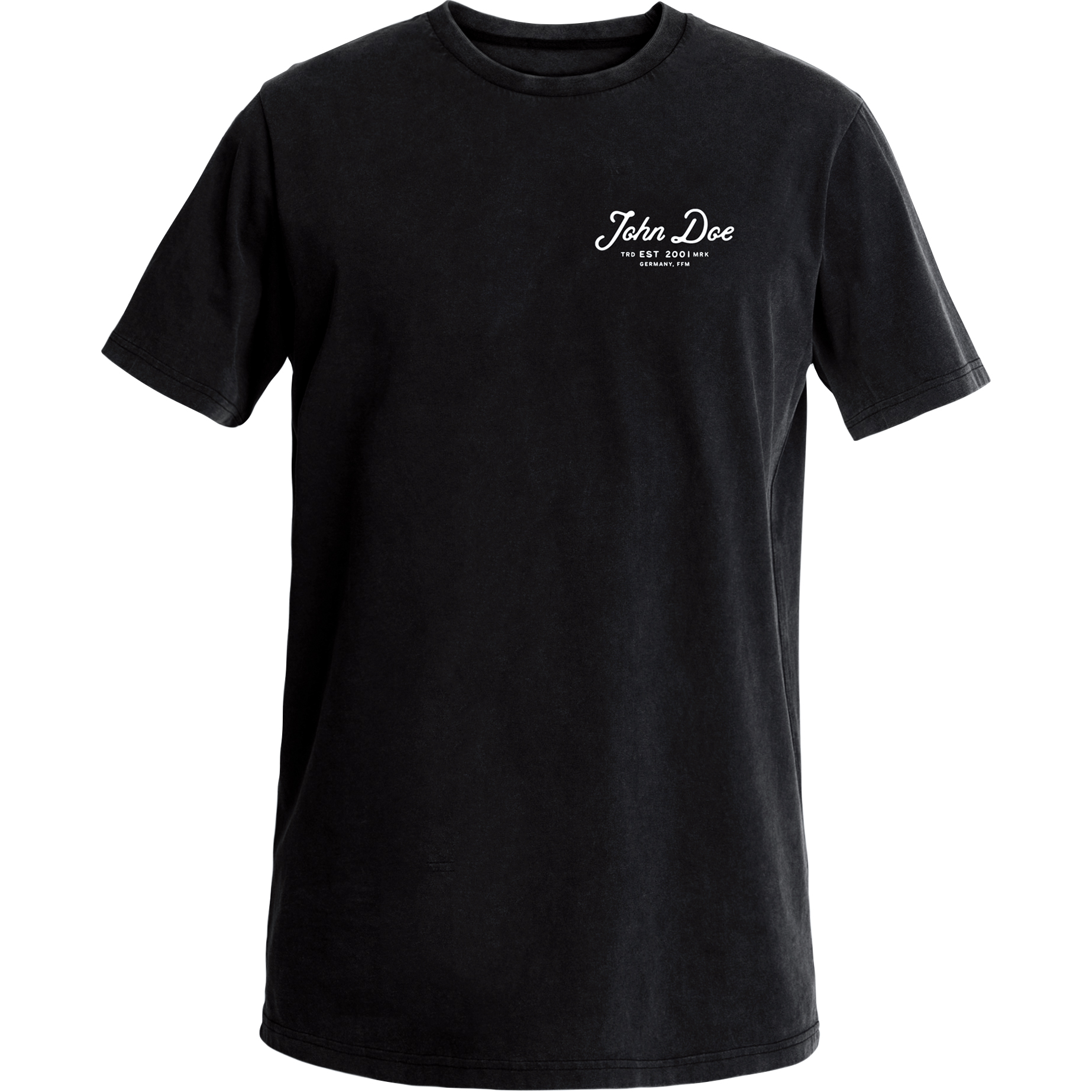 John Doe T-Shirt JD Lettering schwarz M - Motorradbekleidung - Lifestyle Motorradbekleidung