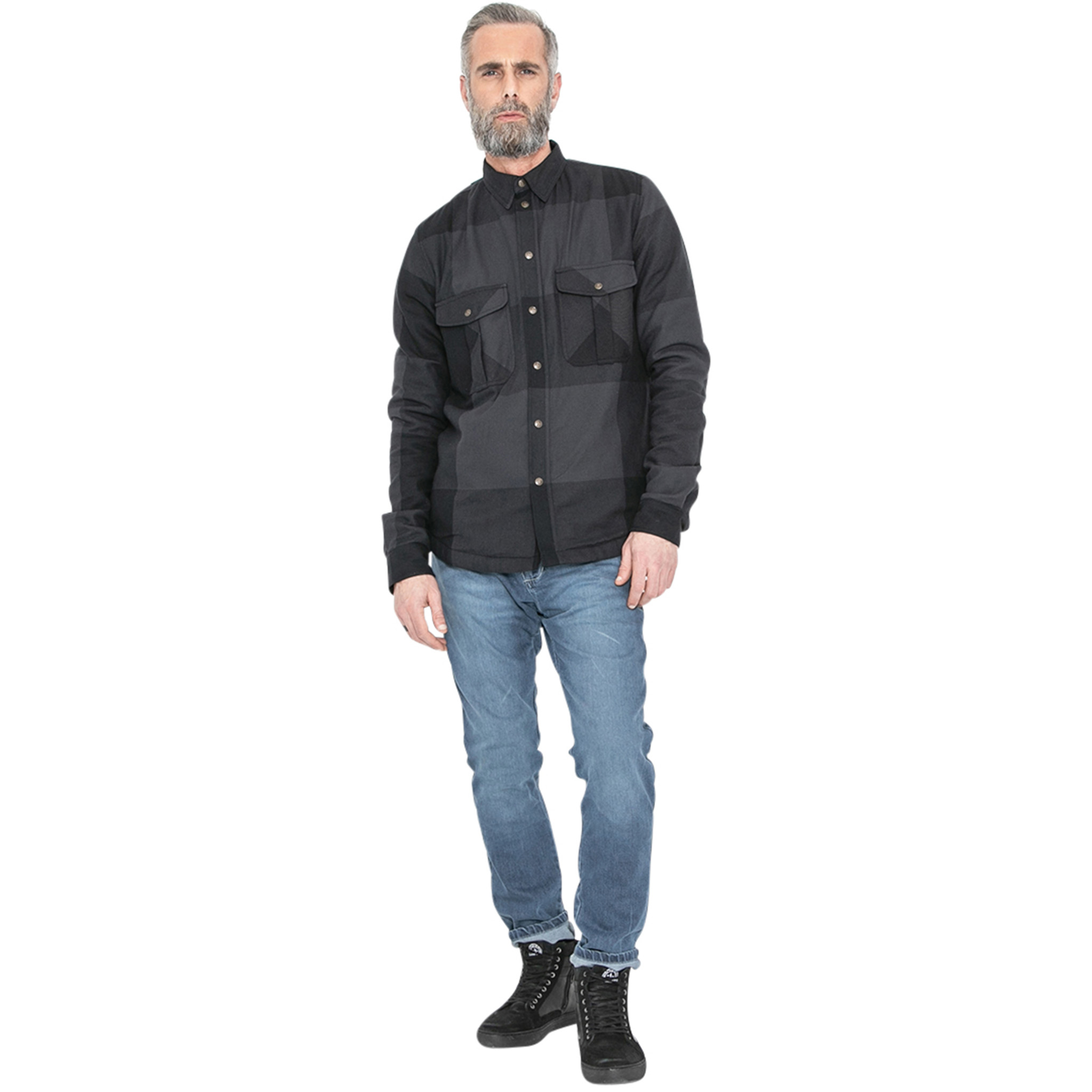John Doe-Motoshirt XTM Big Block grau/schwarz 4XL-2406031999007014