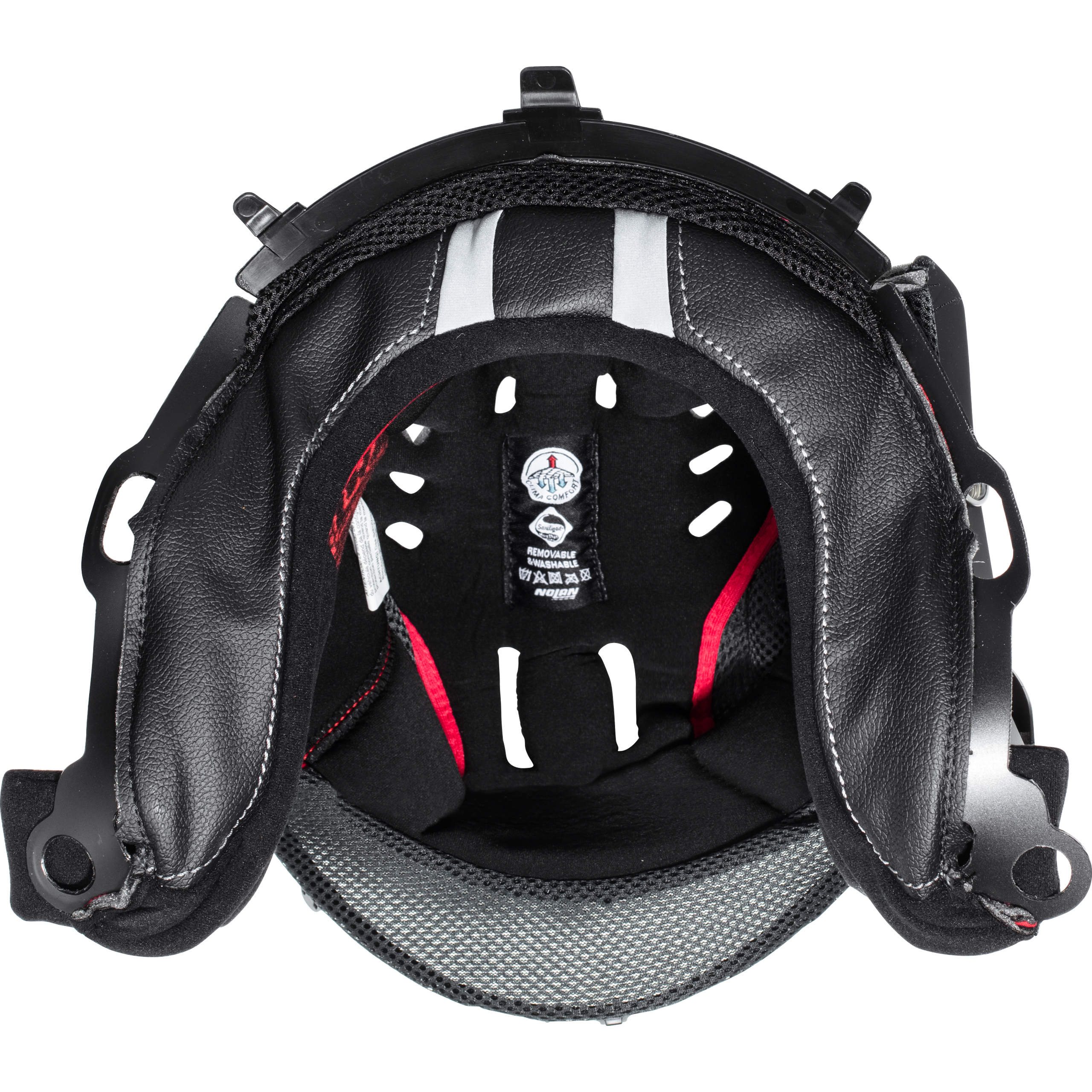 Nolan Innenpolster N90.2 schwarz/rot S - Helme & Brillen - Motorradhelme Zubehör