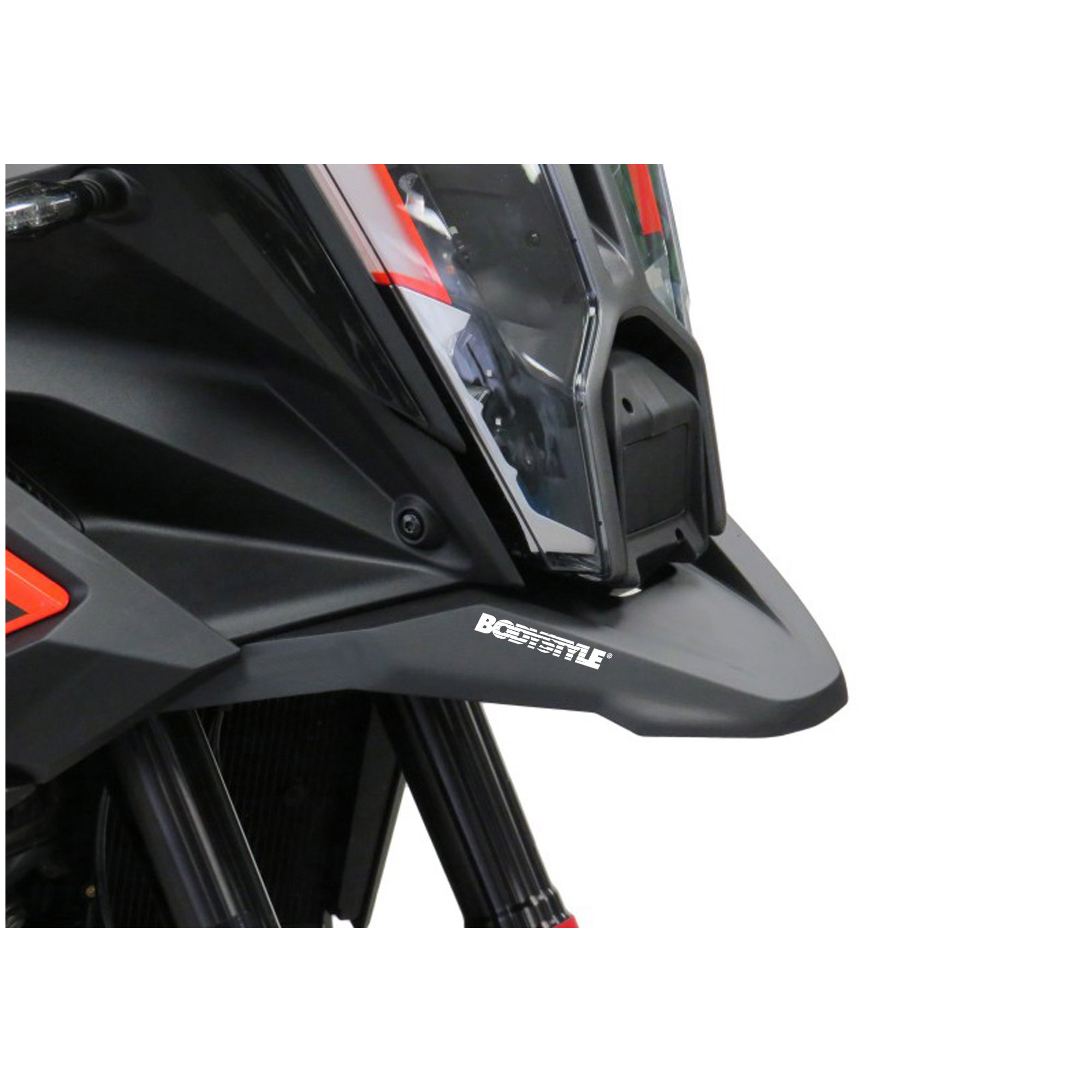 Bodystyle beak extension matte black for 1290 Super Adv. S 21-25