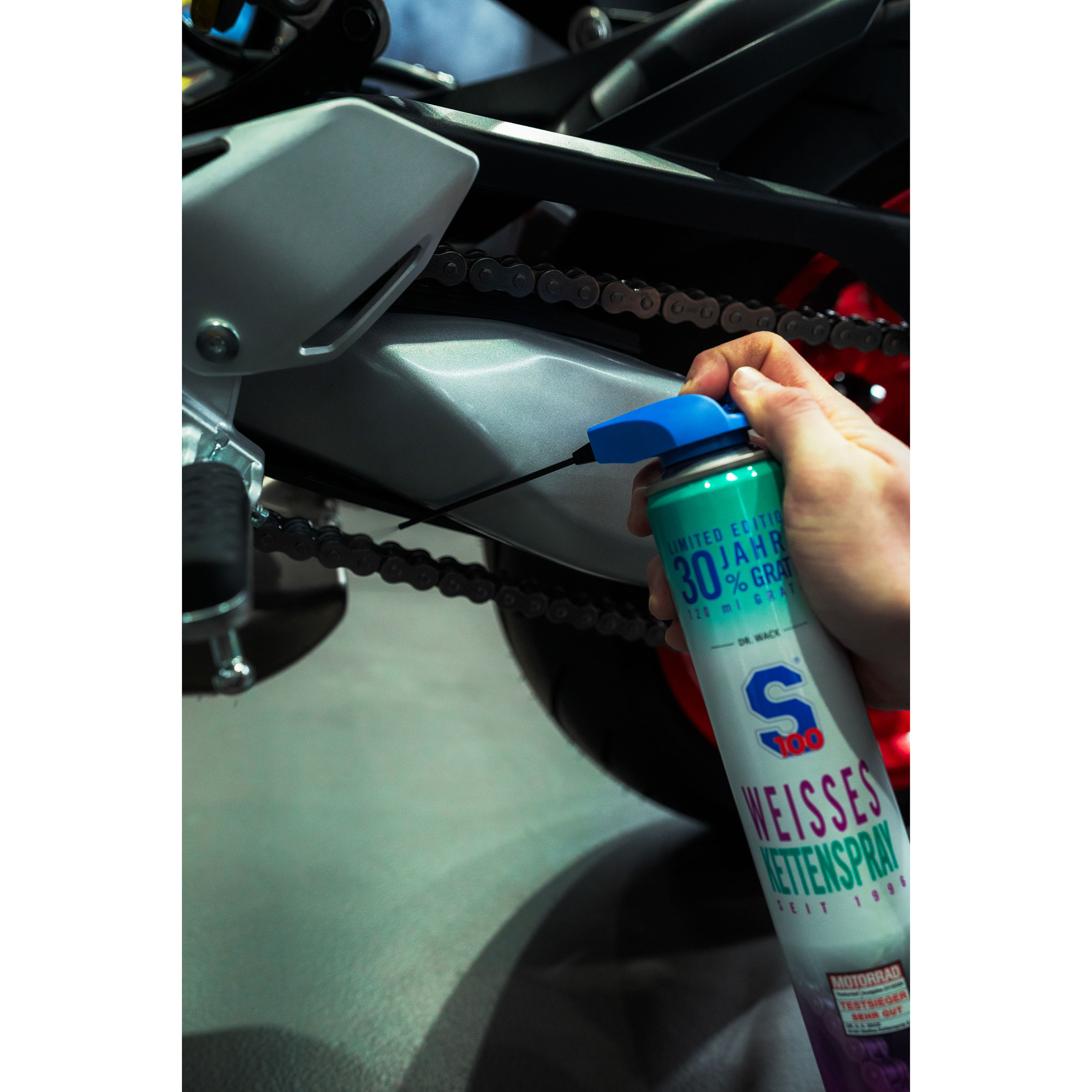 S100-Weißes Kettenspray Jubiläumsedition 520 ml-0002262238000078