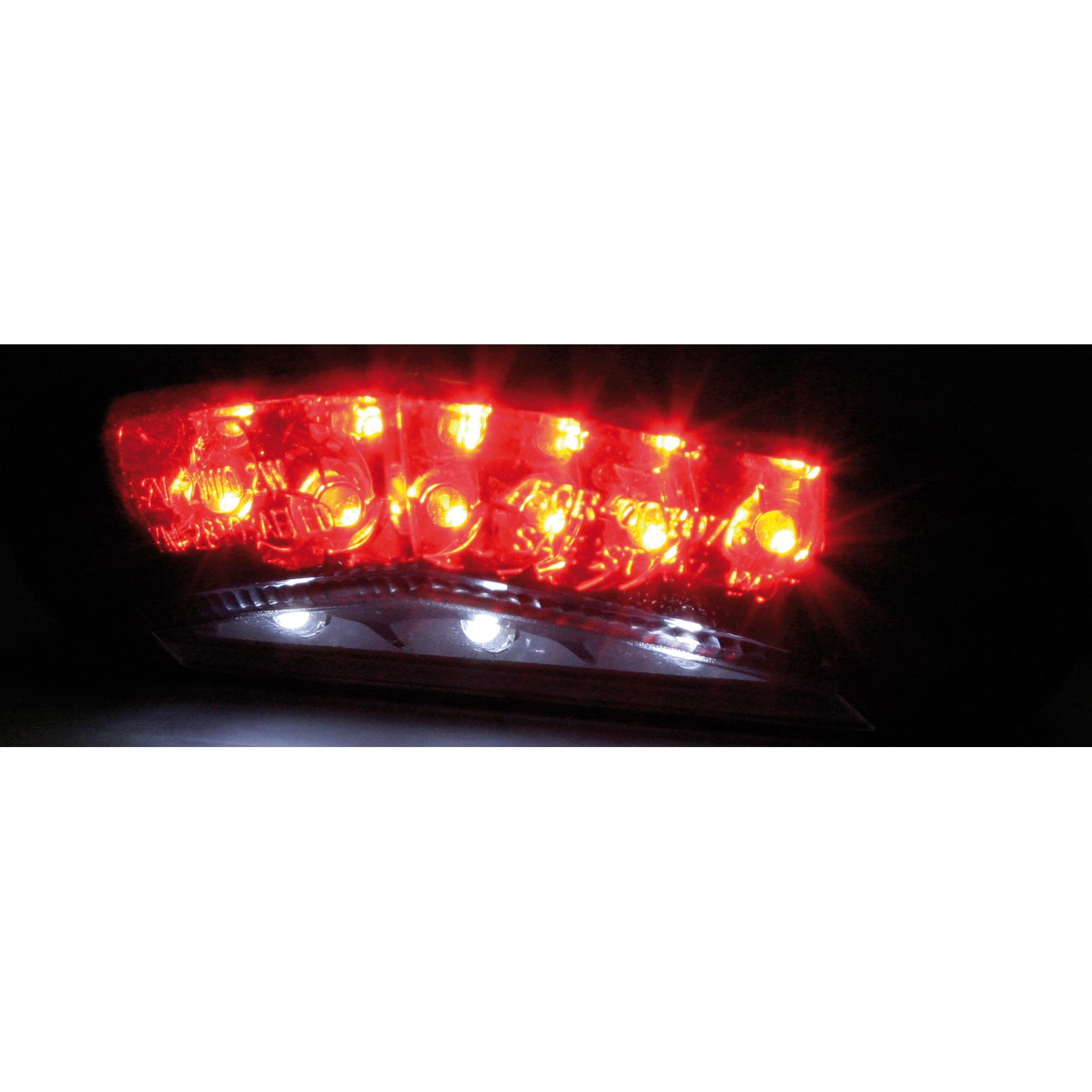HIGHSIDER smart-LED Rücklicht 84x22x39mm mit Nr.-Beleuchtung getöntes Glas-5555851029000782