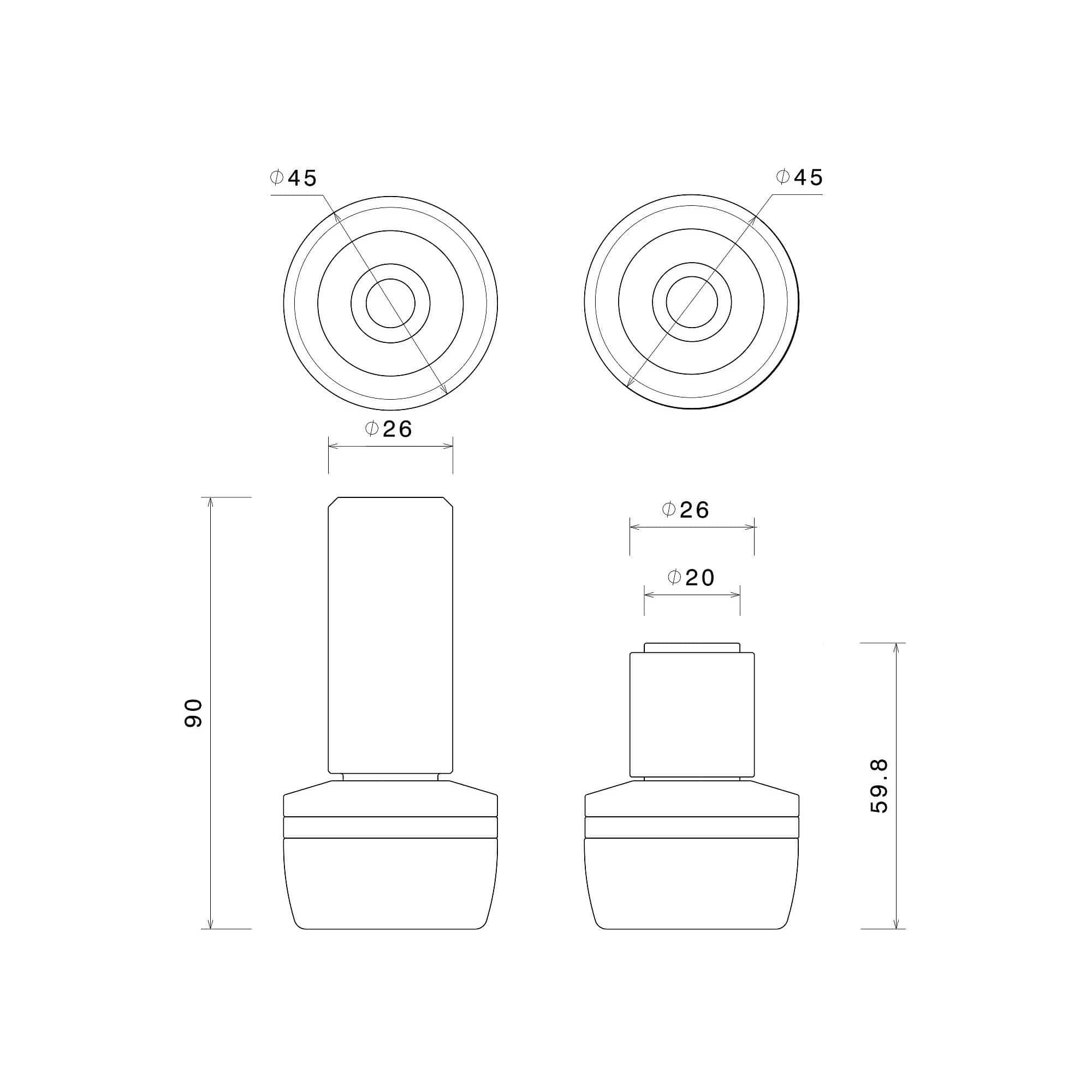 Rizoma-Sturzpads Shape-5669631122001003