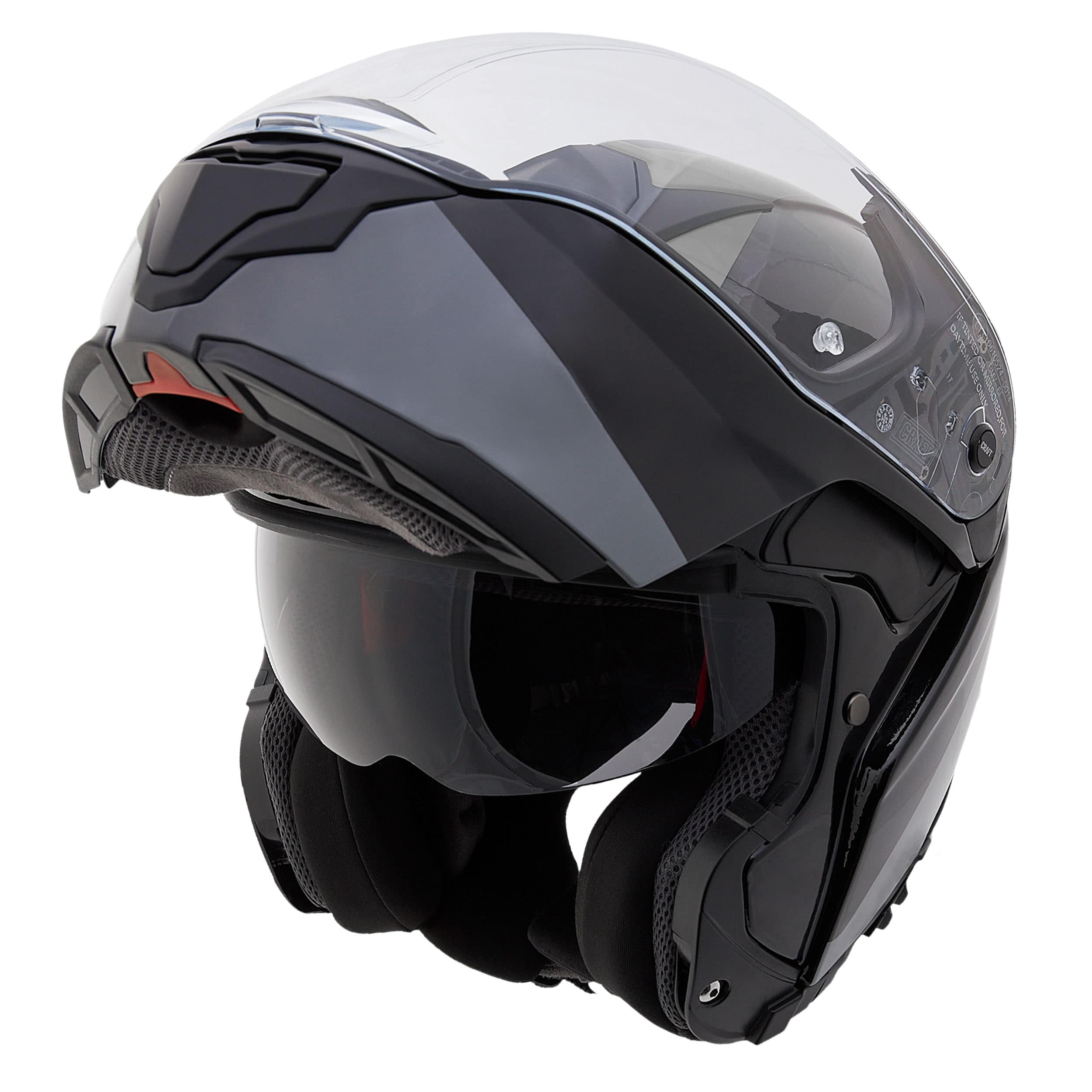 Craft-Fiberglas Klapphelm Tour Silber Dekor #26-4701271999053