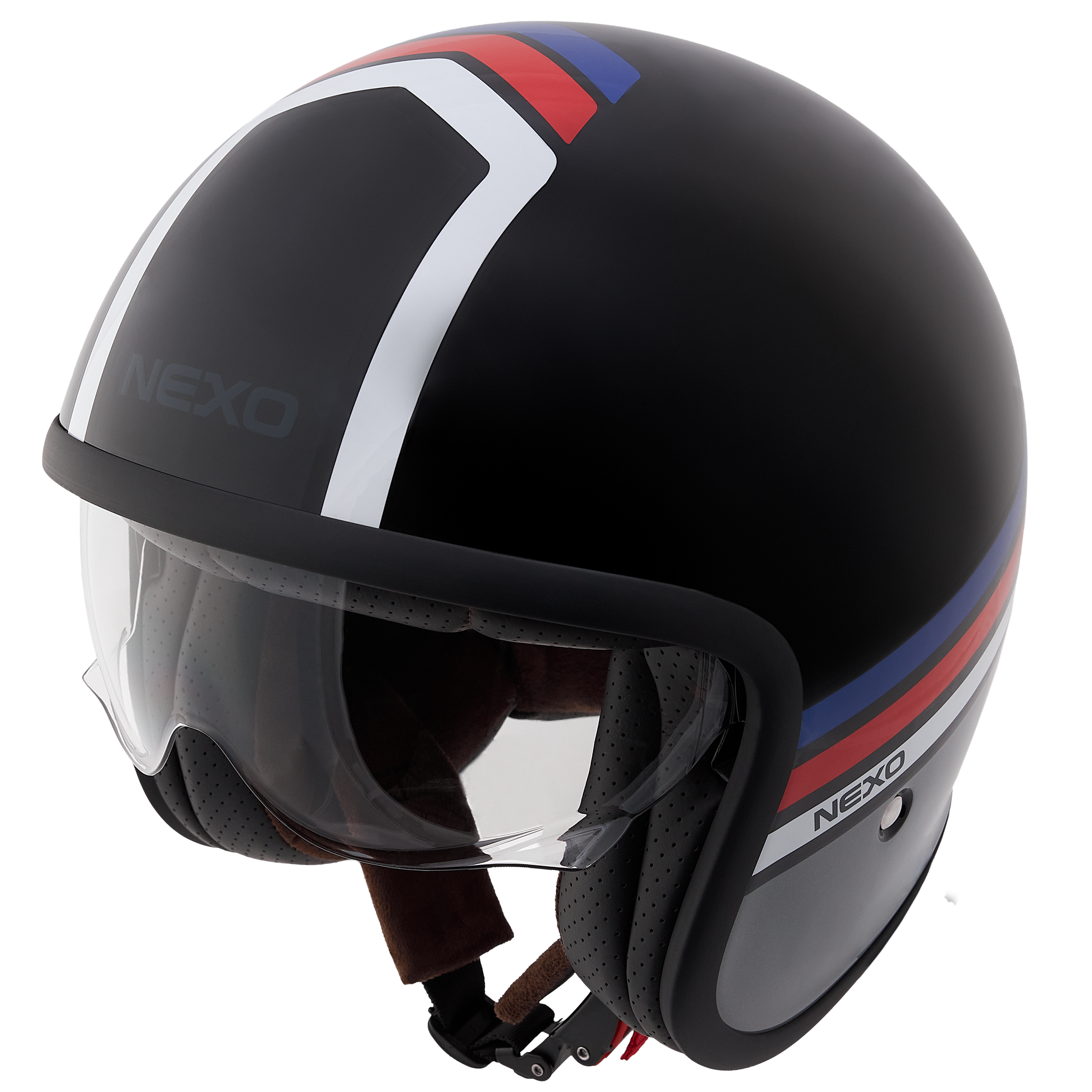 Nexo Jethelm Urban Style II Rot Dekor #26 XL - Helme & Brillen - Motorradhelme