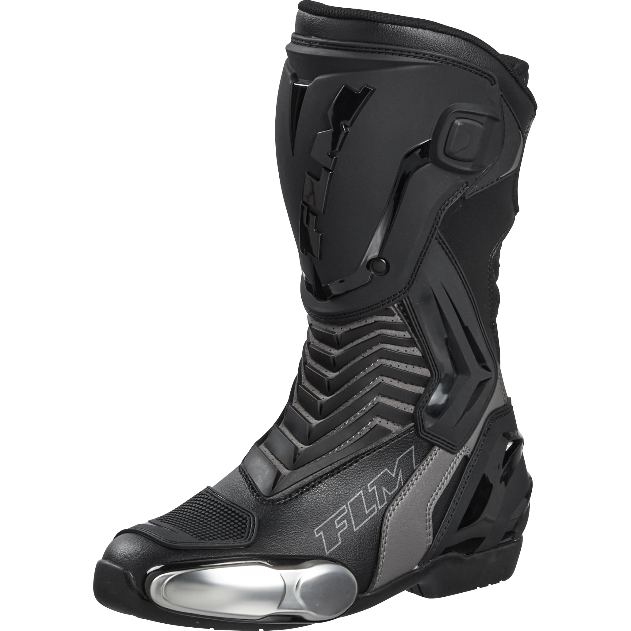 FLM Mandalika Damen Motorradstiefel lang grau 39 - Motorradbekleidung - Motorradstiefel & Motorradschuhe