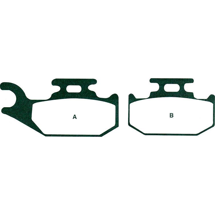 Hi-Q Bremsbeläge organisch FA414TT 82/62x40,85/40,8x8,22/8,6mm - Motorradteile & Ersatzteile - Bremsen