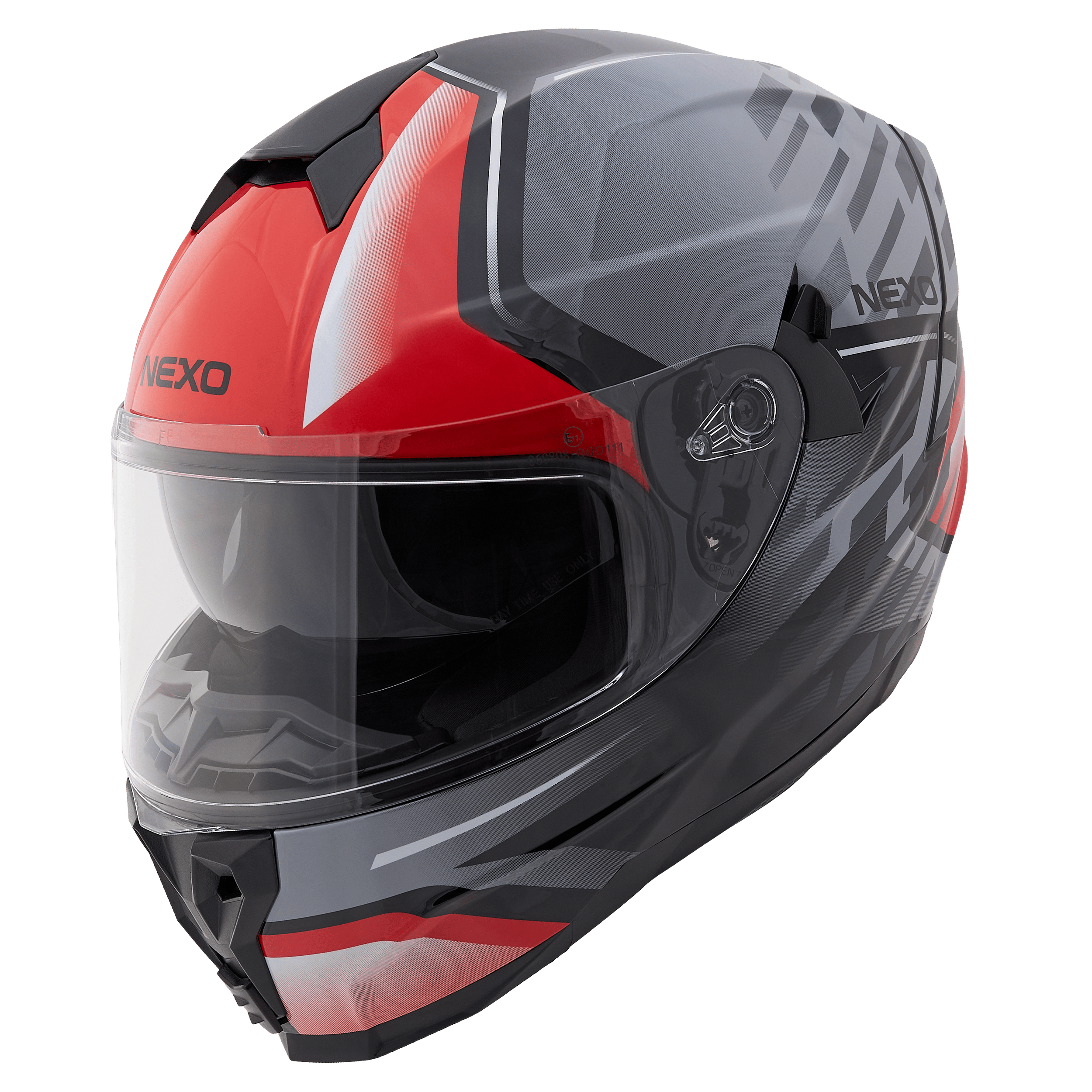 Nexo-Integralhelm Comfort II Rot Dekor #26-4604121999041