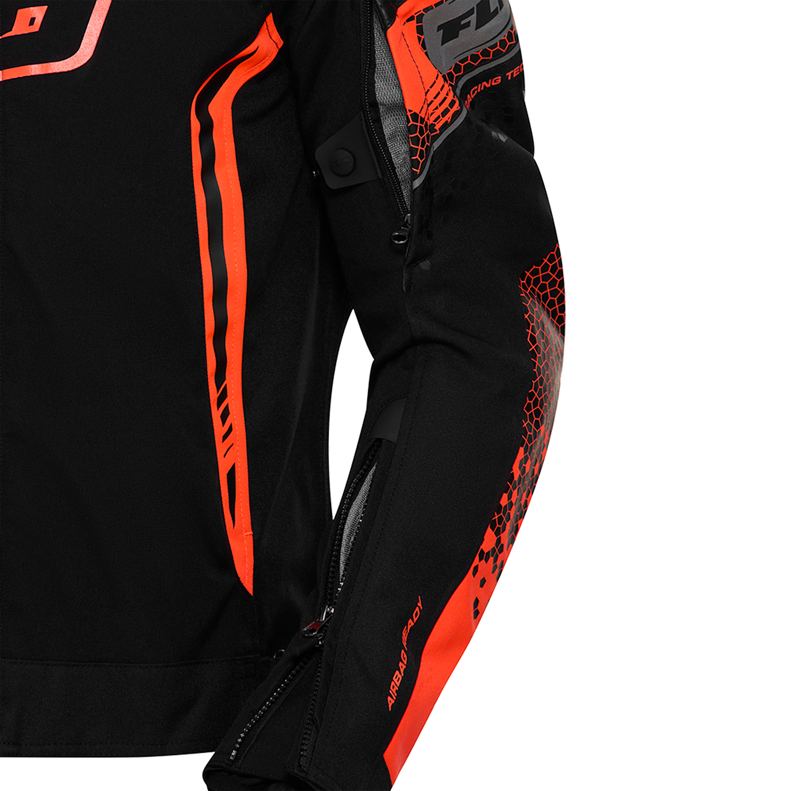 FLM-Octane Textiljacke 2 schwarz/rot S-0000827999033008