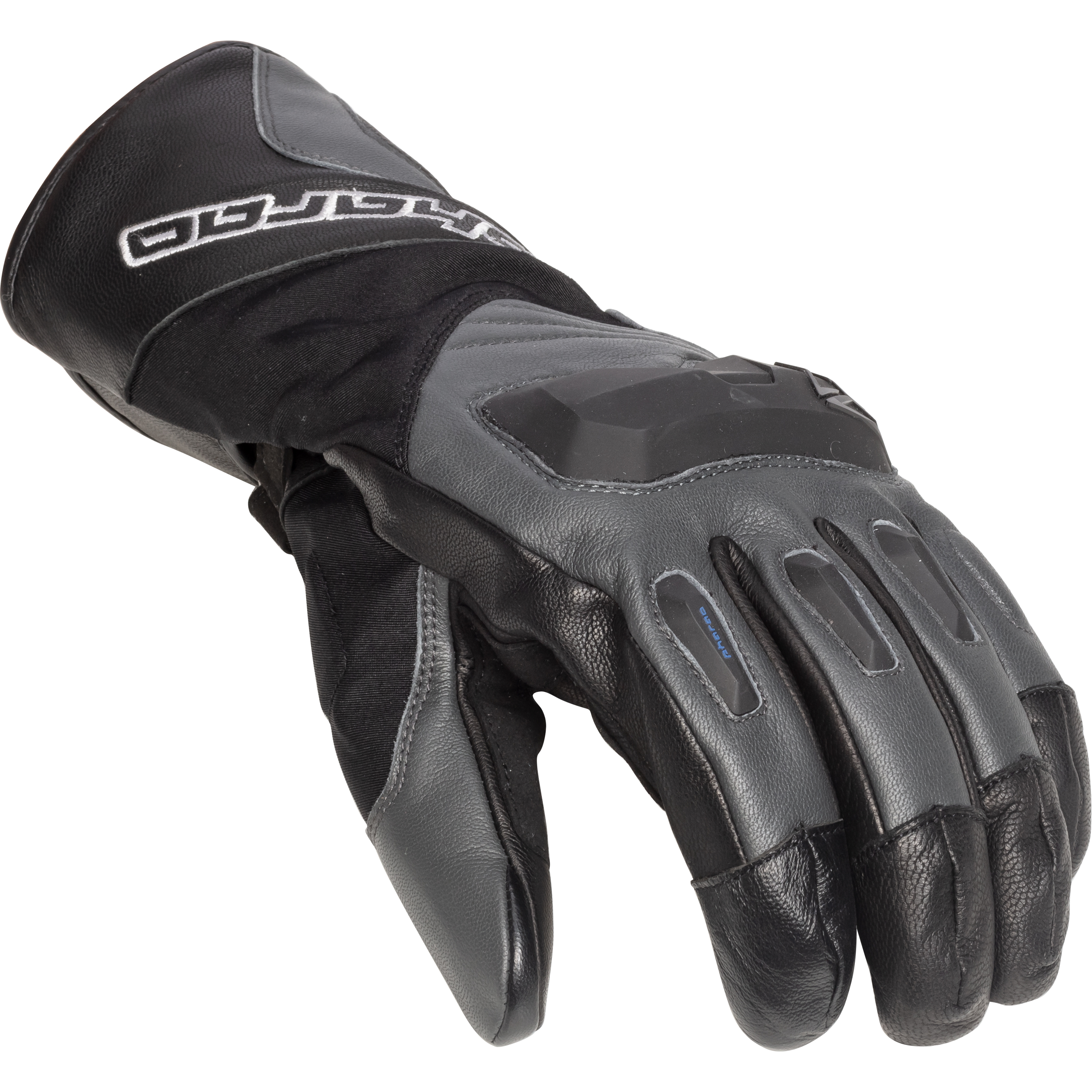 Pharao-Hudson WP Leder/Textilhandschuh lang schwarz 9-3114991006001936