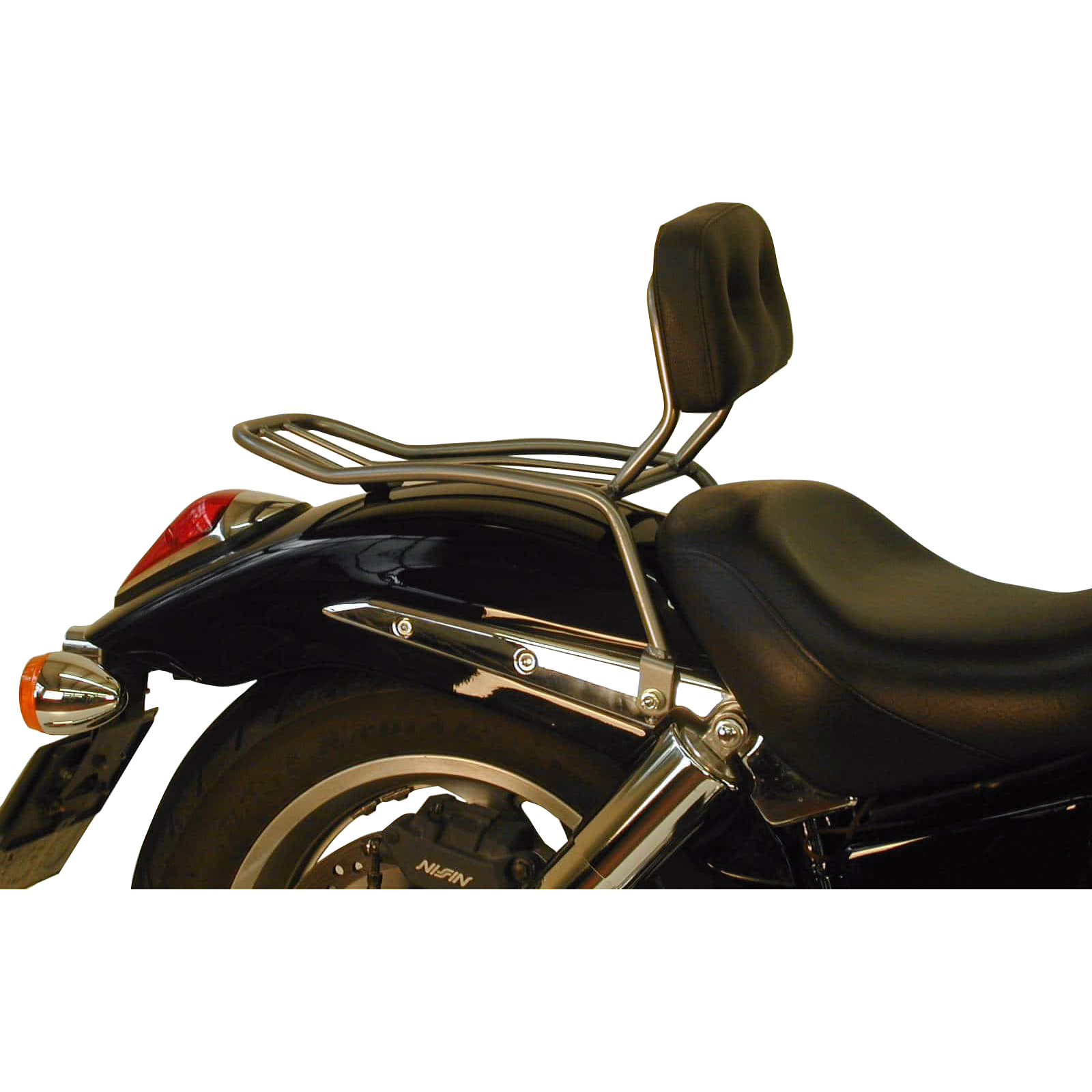 Hepco & Becker Solorack mit Rückenpolster chrom für Honda VTX 1800 - Motorradzubehör - Motorradgepäck