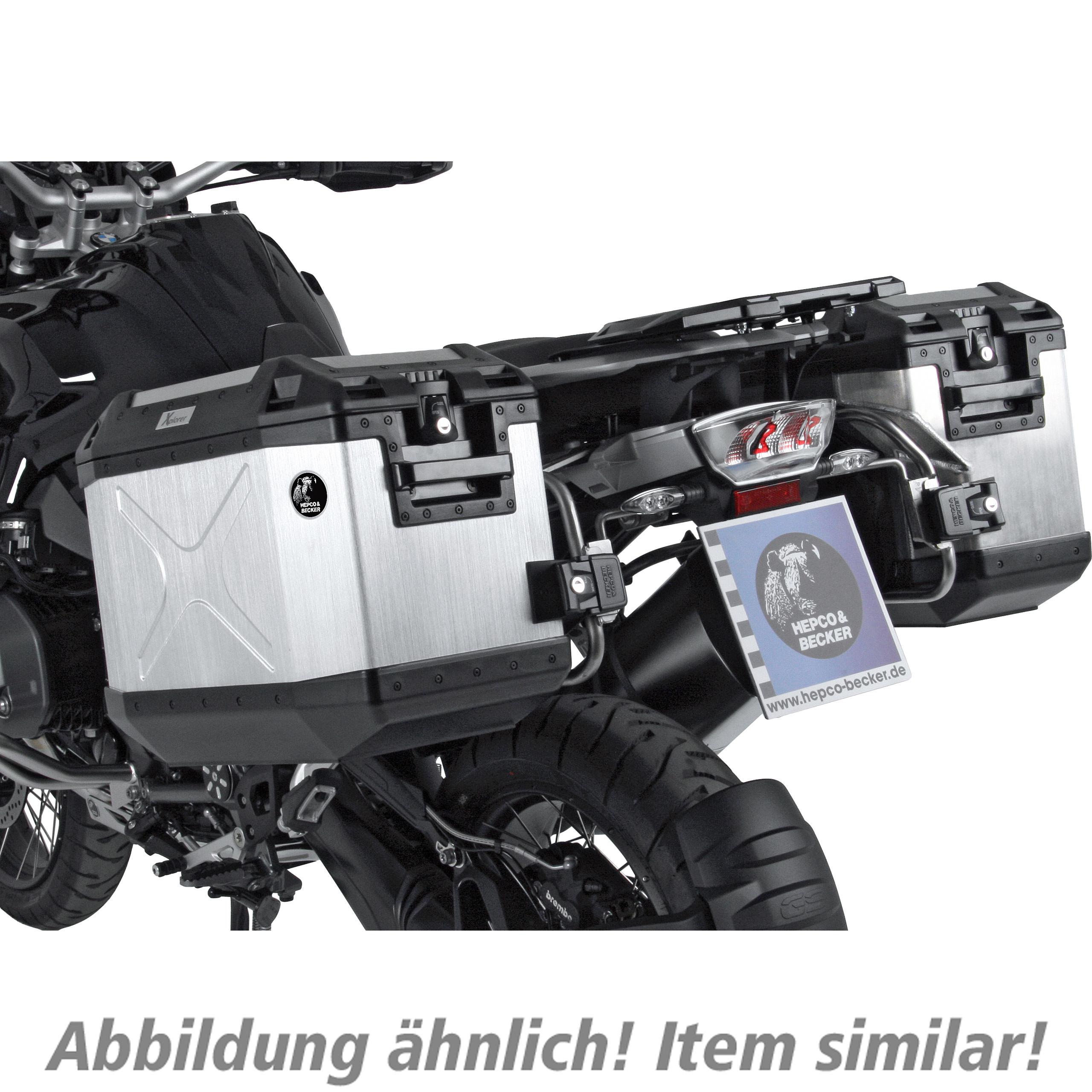 Hepco & Becker-Xplorer Cutout Kofferpaar mit Träger schwarz für CRF 1100 24-5703741201010019