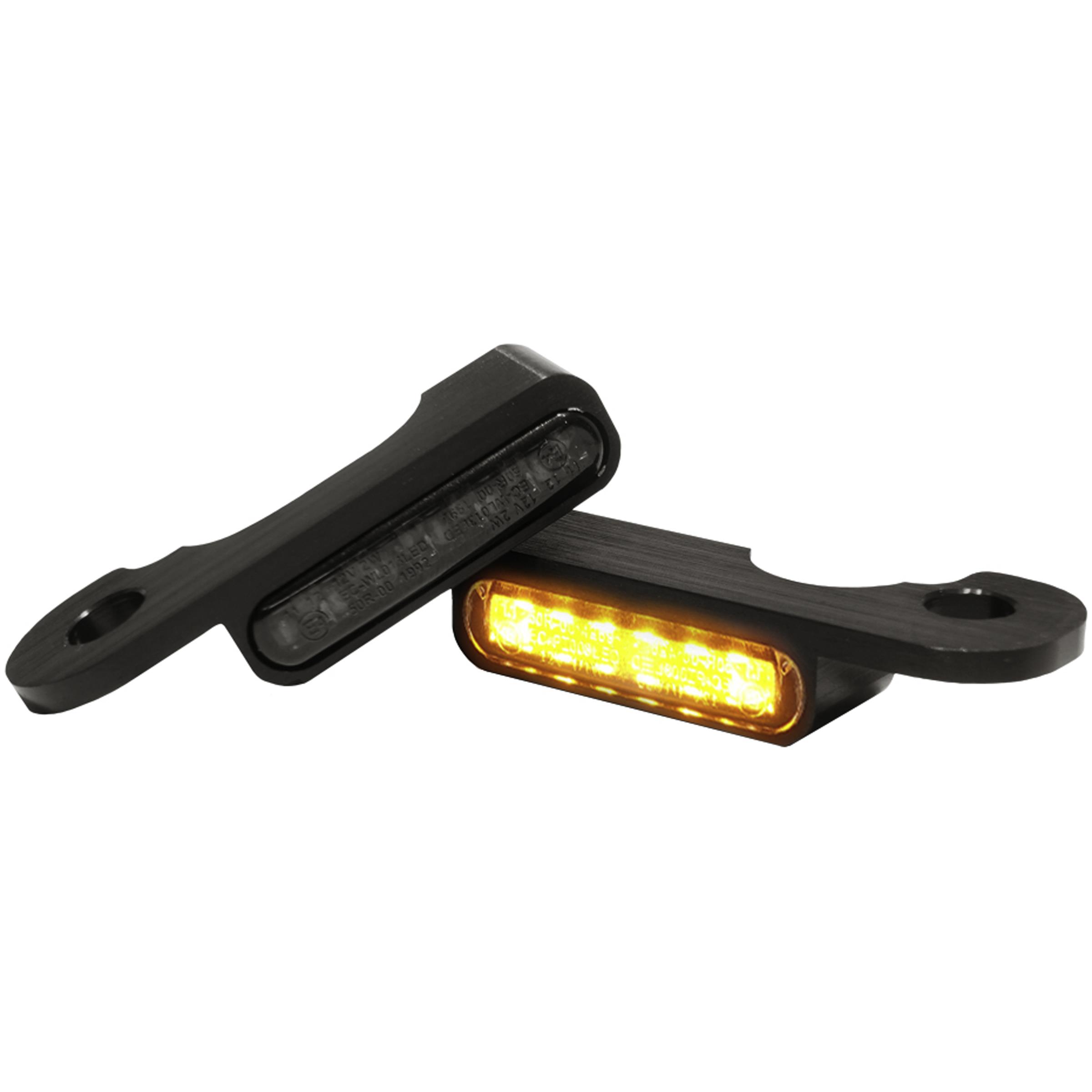 HeinzBikes-LED Alu Blinkerpaar vorne schwarz für Touring Hydr 2000-2008-5709221020000160