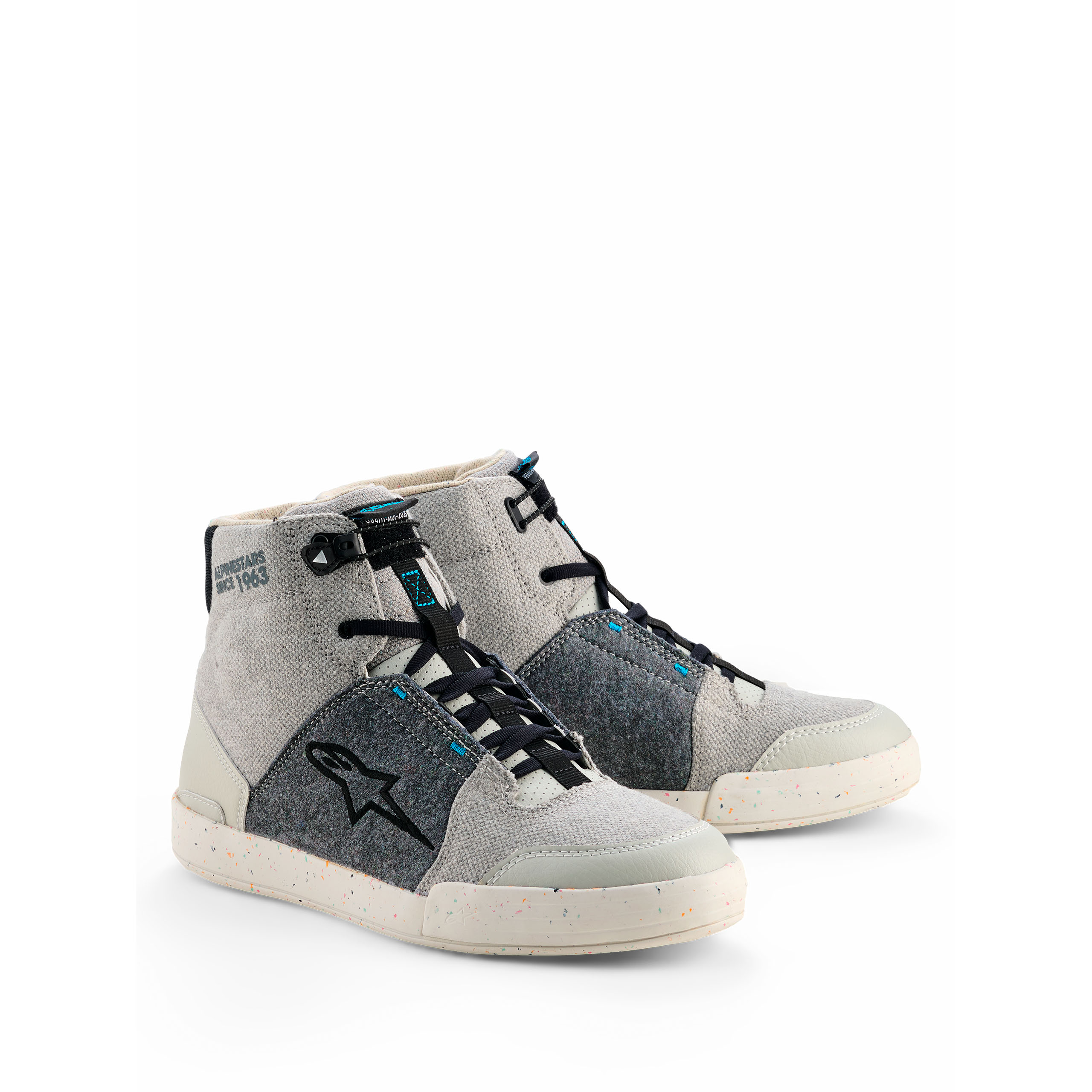 Alpinestars Circal motorcycle boots gray/black/methyl blue
