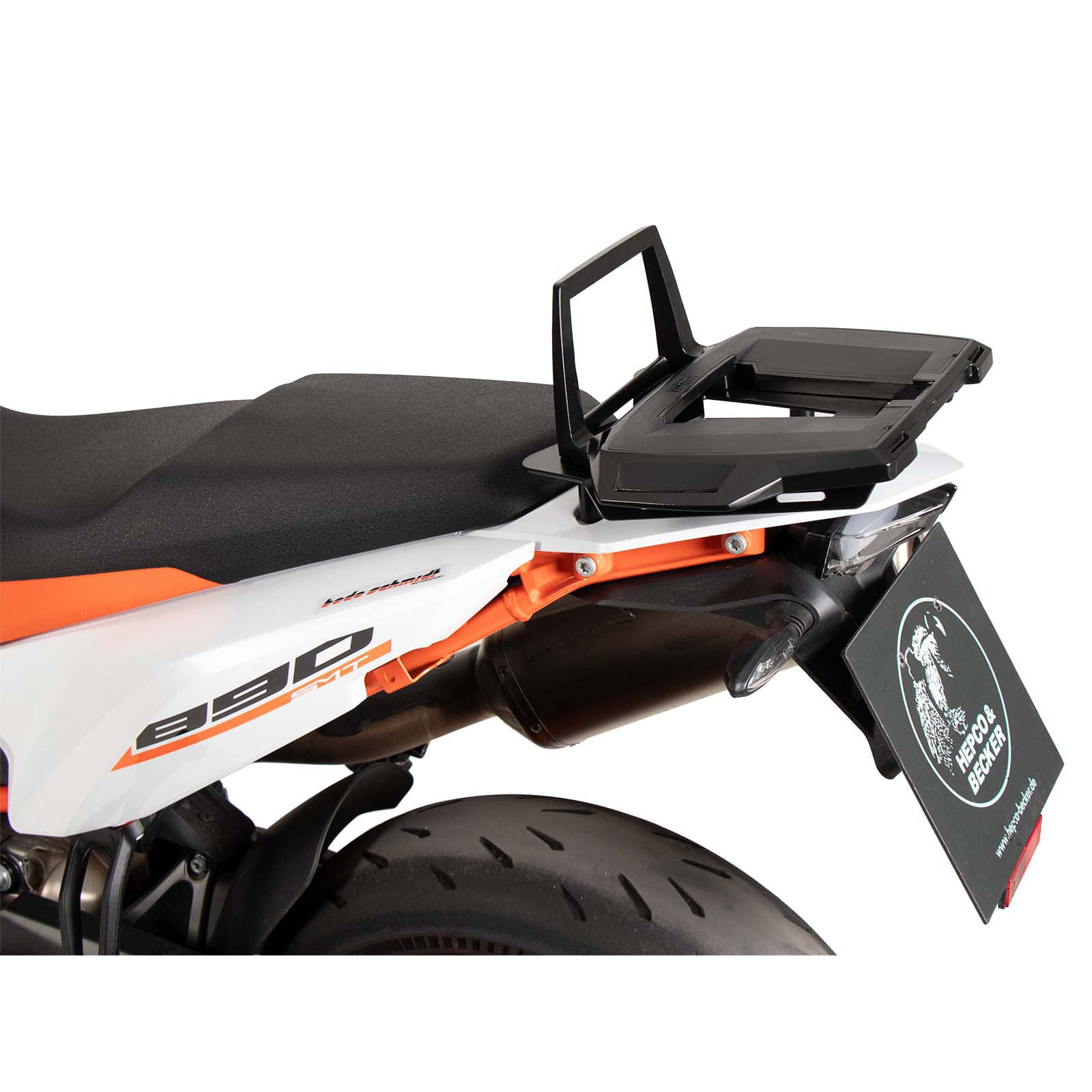 Hepco & Becker Gepäckbrücke Alurack schwarz für KTM 890 SMT - Motorradzubehör - Motorradgepäck