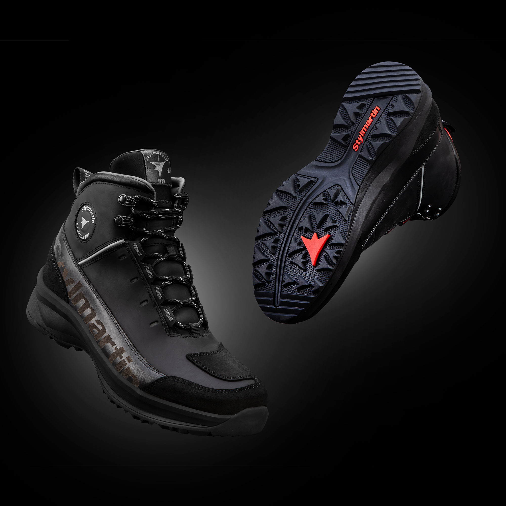 Stylmartin-Vertigo WP Motorradschnürschuh schwarz 41-0001859999001741