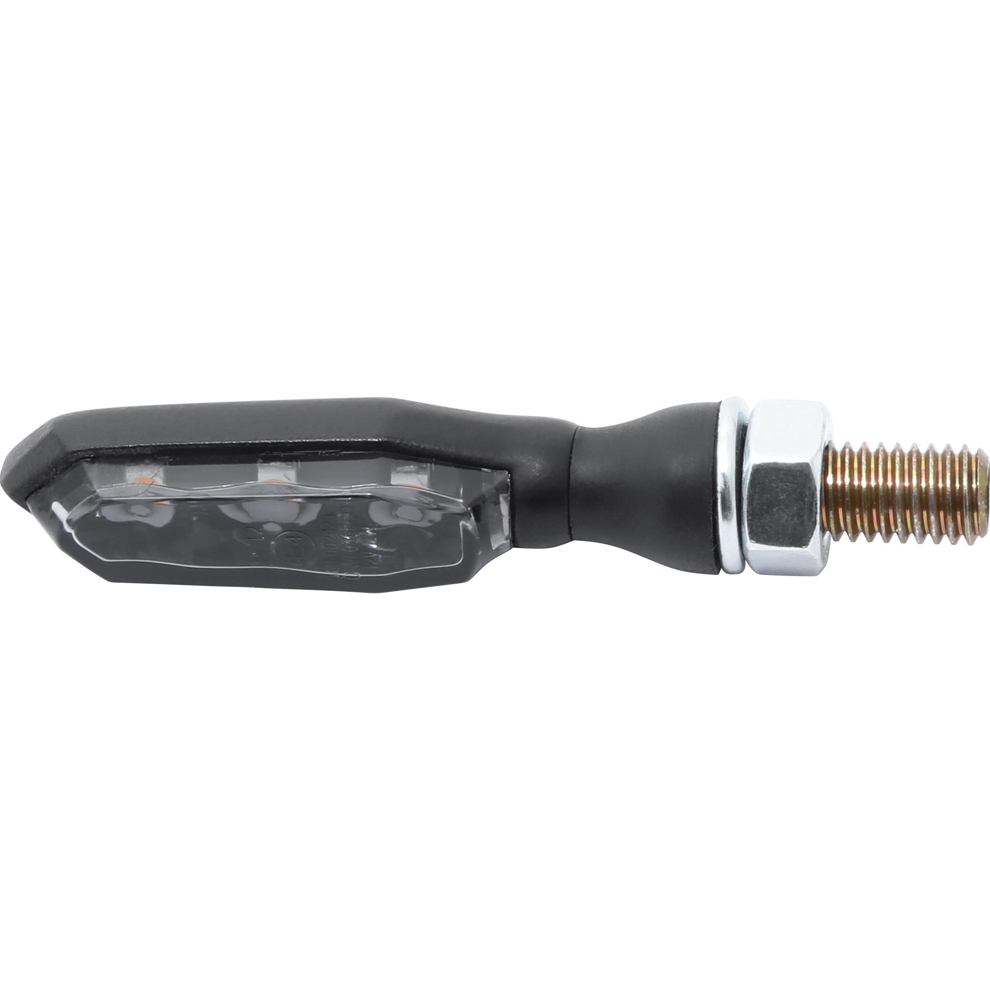 Highsider-LED Blinkerpaar Sonic-X1 M8 Metall schwarz, getöntes Glas-5705451020000850