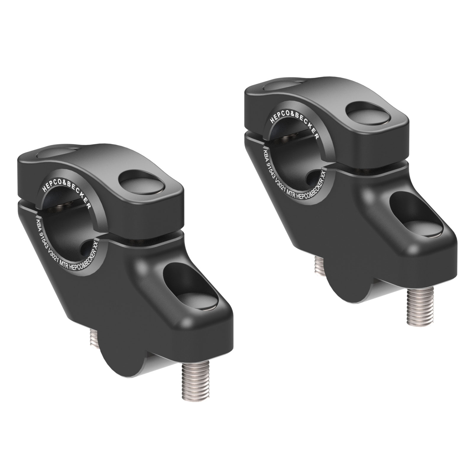 Hepco & Becker Lenkerverlegung 30/21mm schwarz für Honda XRV 650 Africa Twi - Motorradteile & Ersatzteile - Lenker, Griffe & Hebel