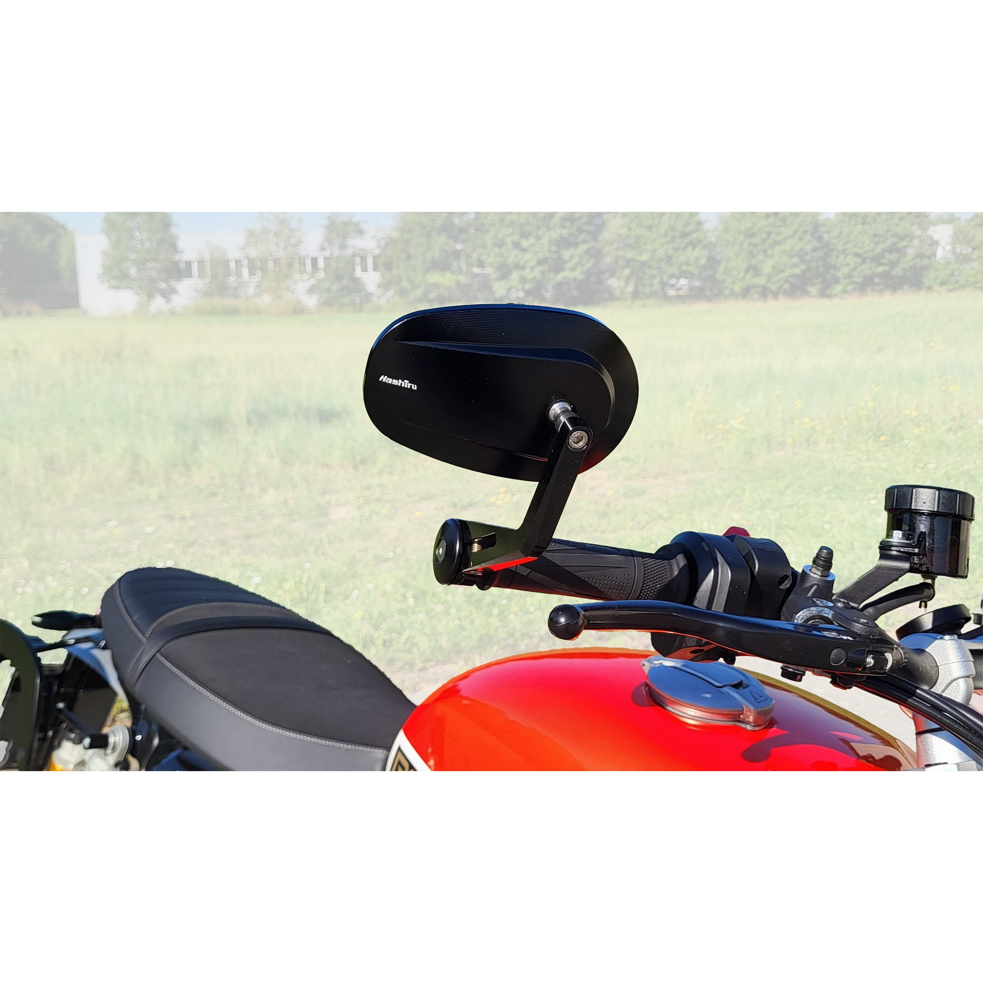 Hashiru-Lenkerendenspiegelpaar Horizon oval CNC 13-18mm+22-30mm-0001344112000000