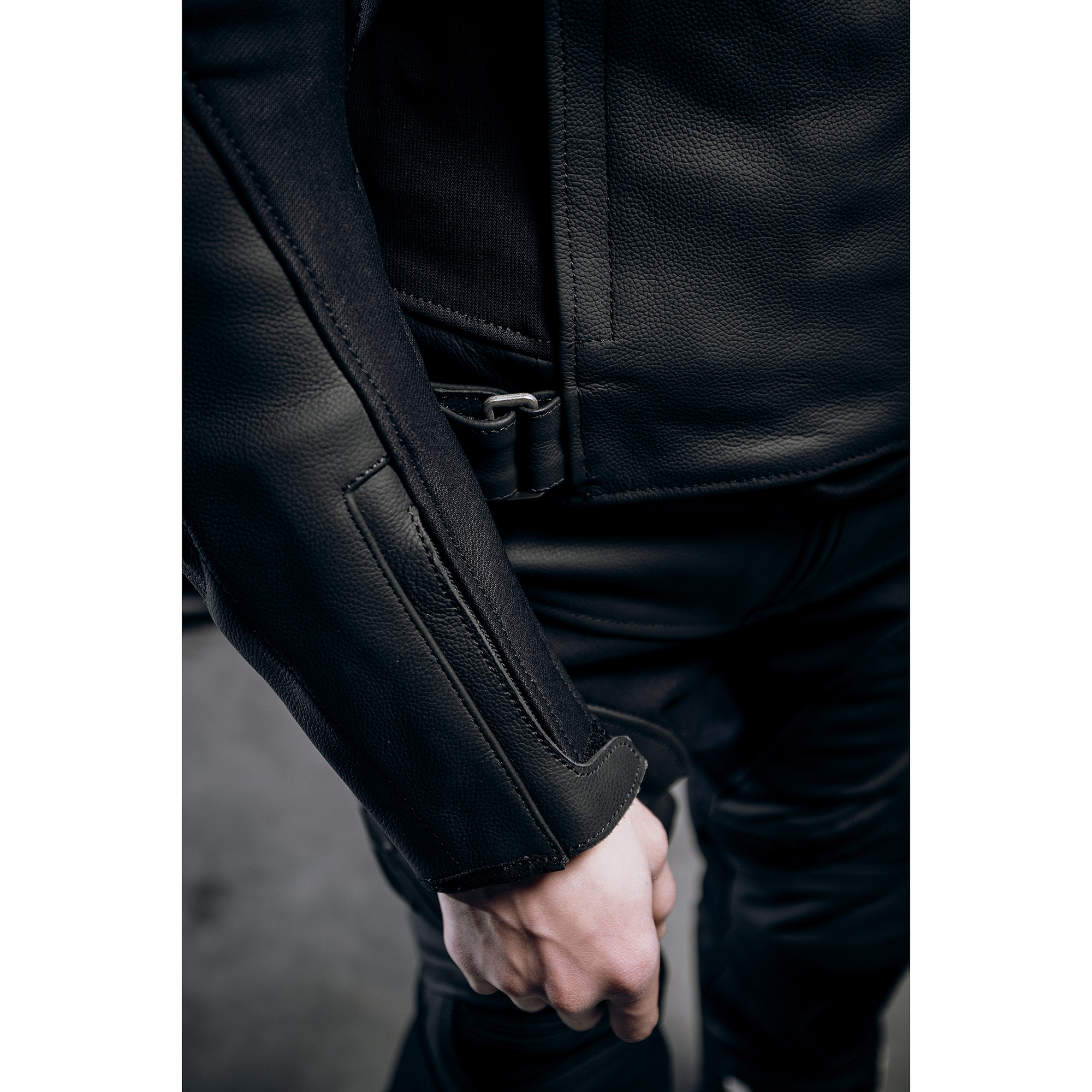 FLM-Brooklands Lederkombijacke schwarz 52-1005931999001307
