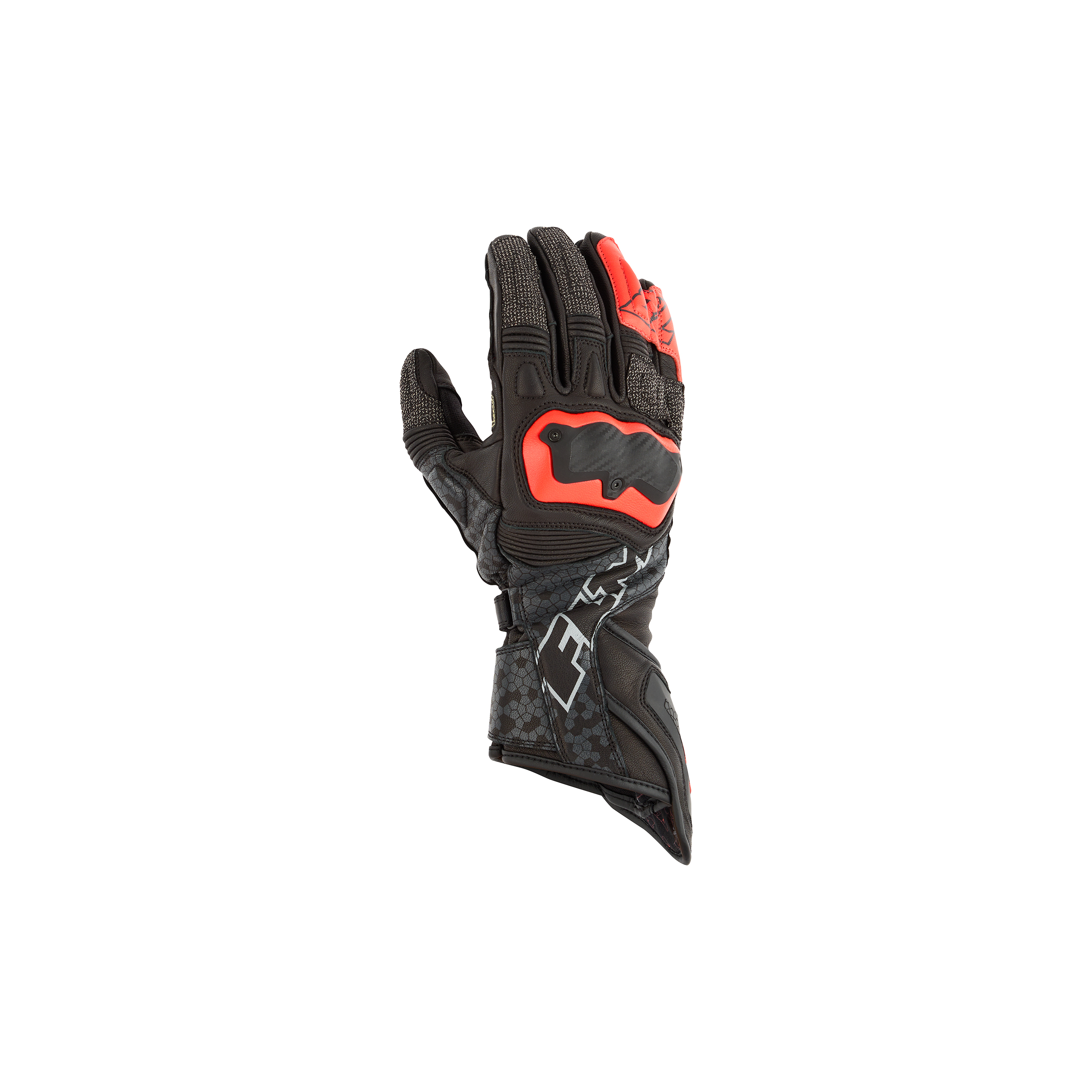 FLM-Assen Motorradhandschuh lang rot-0000988006002