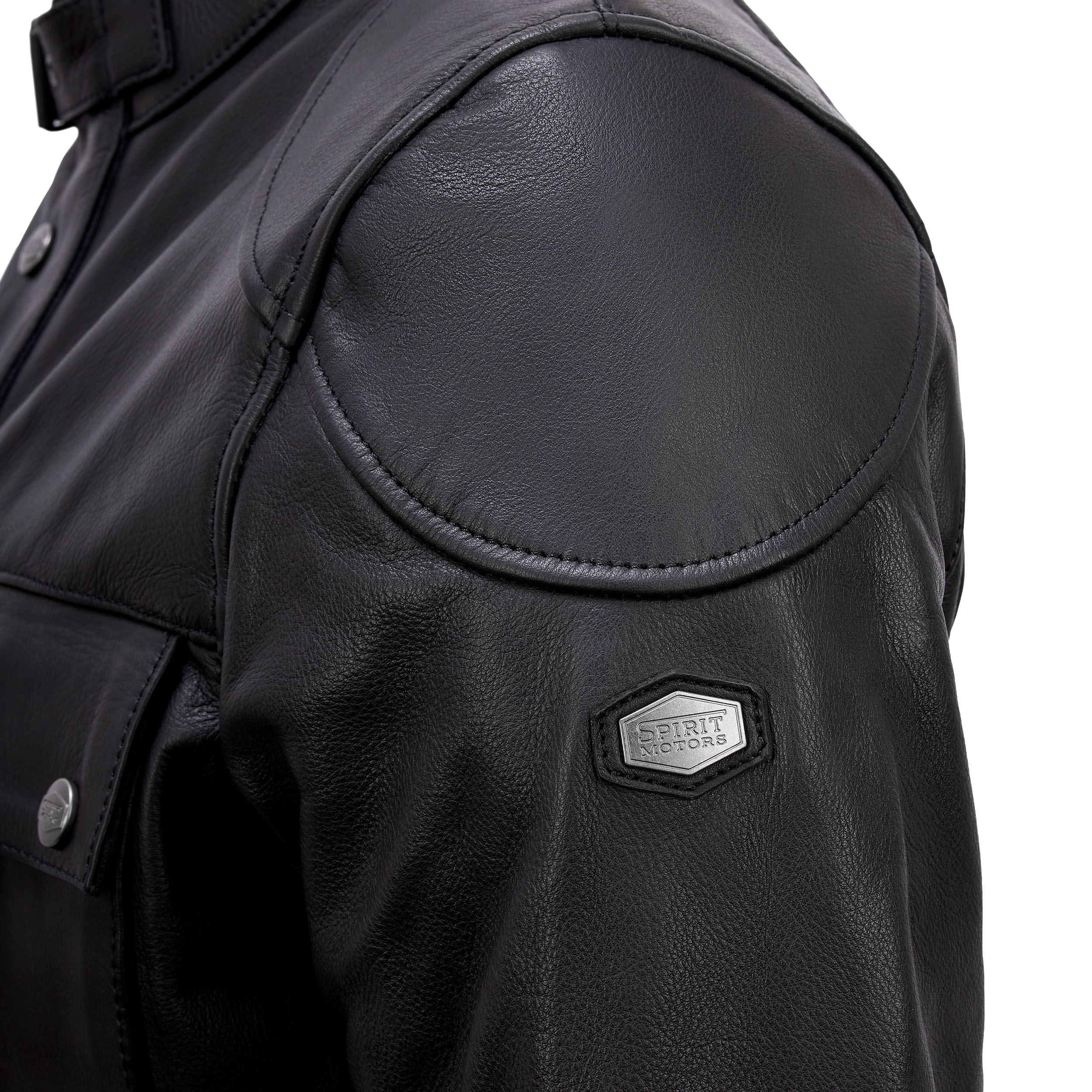 Spirit Motors-Cole Biker Lederjacke schwarz-0001664999001