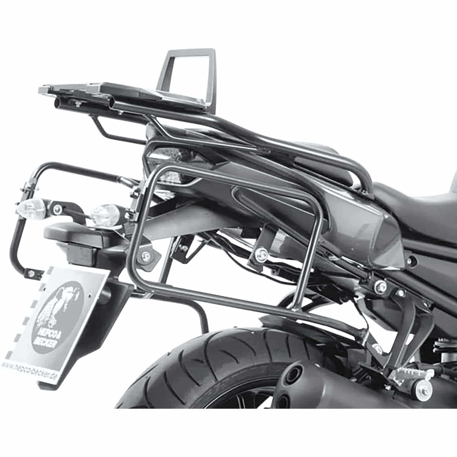 Hepco & Becker Seitenkofferträger Lock-it schwarz für Yamaha Fazer 8 - Motorradzubehör - Motorradgepäck