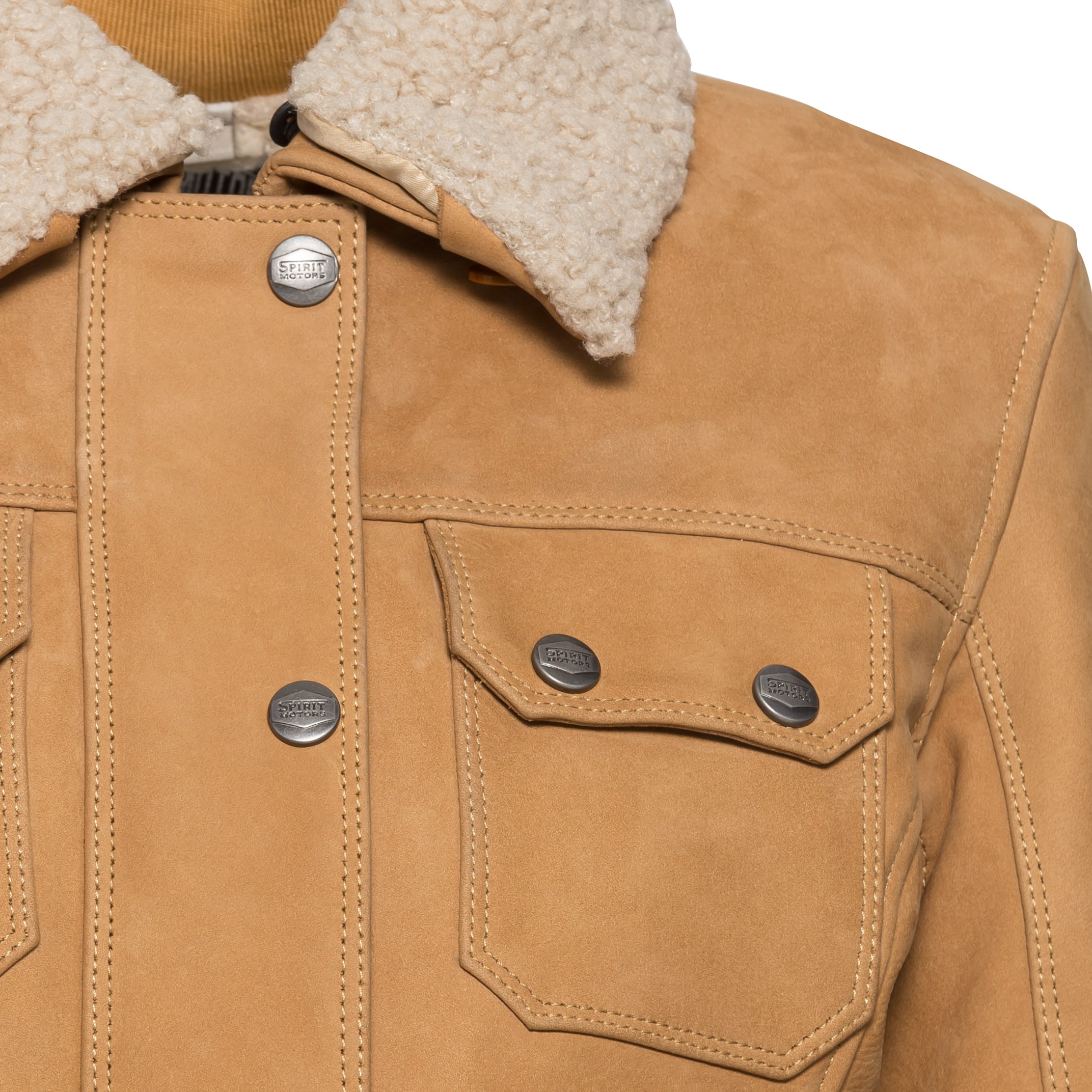 Spirit Motors-Brave Ebony Damen Lederjacke-1000121999013111