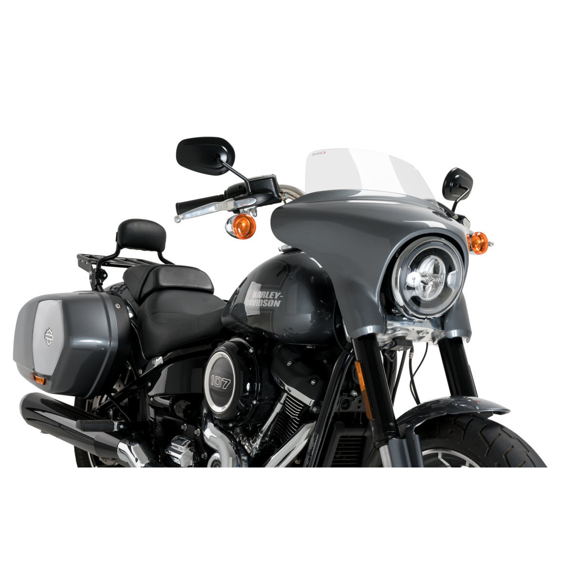 Puig Sportscheibe High-Road klar für Harley-Davidson Sport Glide - Motorradteile & Ersatzteile - Verkleidungen & Abdeckungen