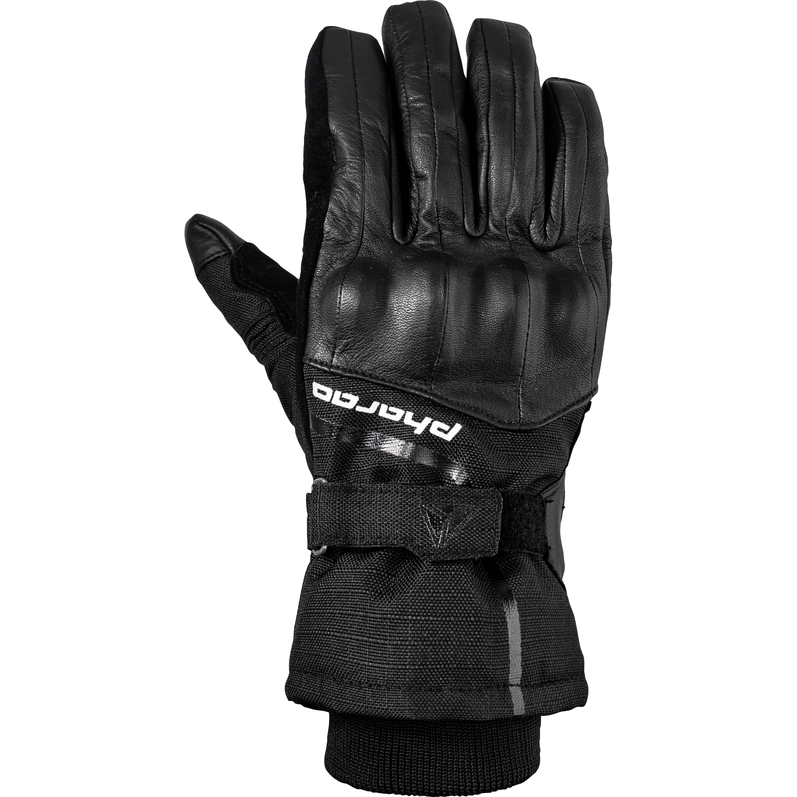 Pharao Edmon WP Winter Women's Leather/Fabric Long Gloves, Black
