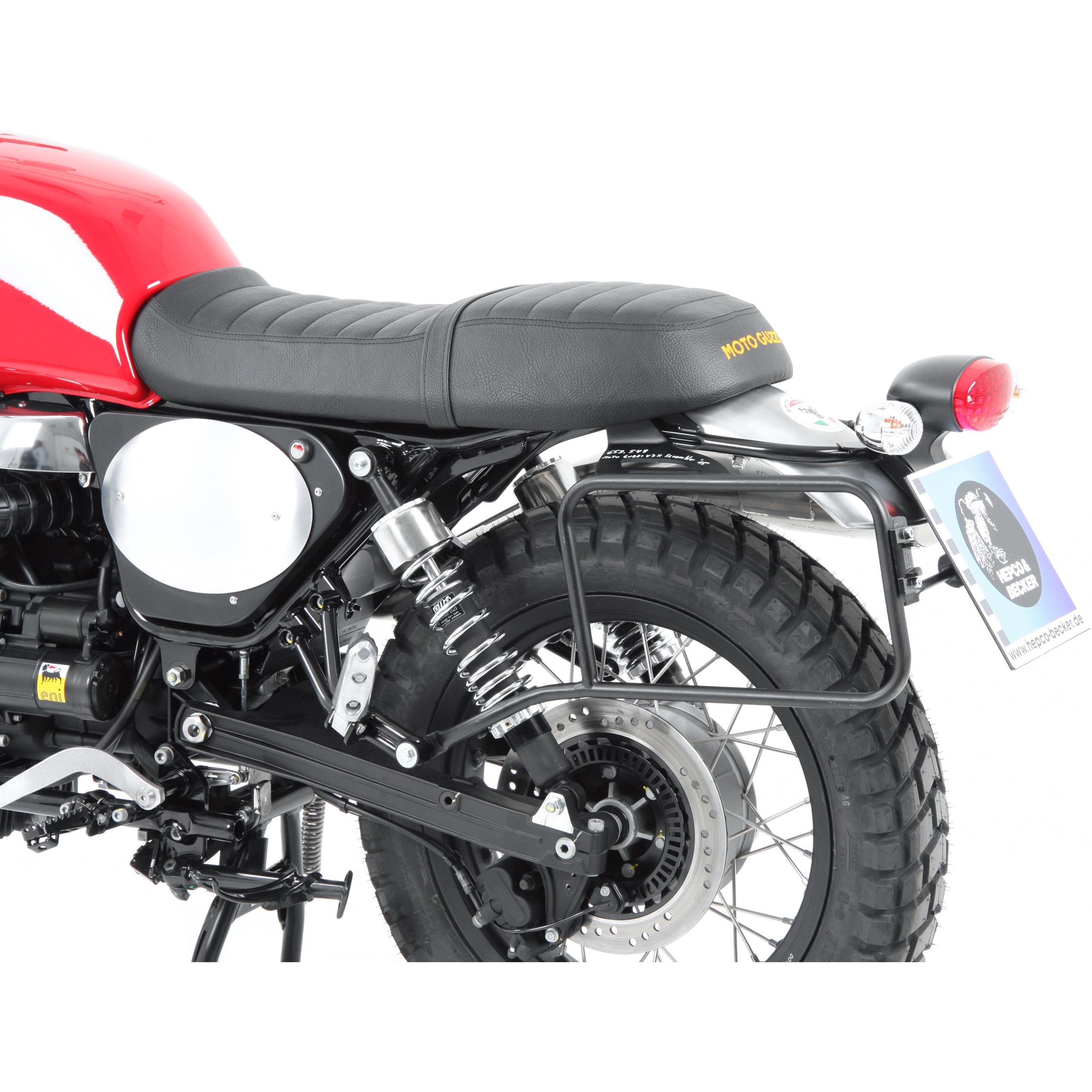 Hepco & Becker Seitenkofferträger links schwarz für Moto Guzzi V7 II Scramb - Motorradzubehör - Motorradgepäck
