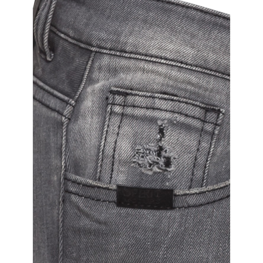 Spirit Motors-Slim Mid Miley Damen Jeans grau-2100221999007