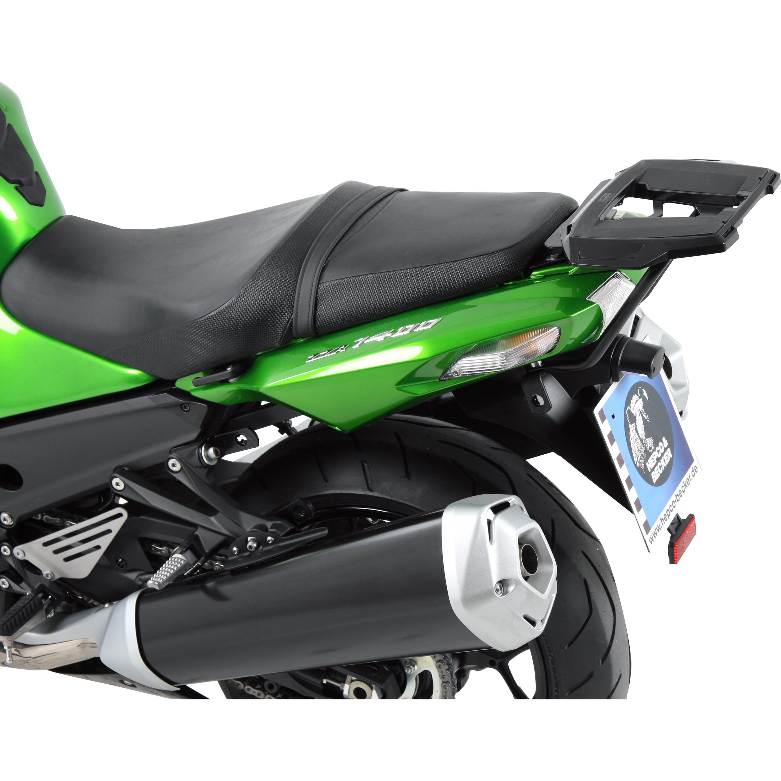 Hepco & Becker Alurack Gepäckbrücke schwarz für Kawa ZZ-R 1400 2012-2020 - Motorradzubehör - Motorradgepäck