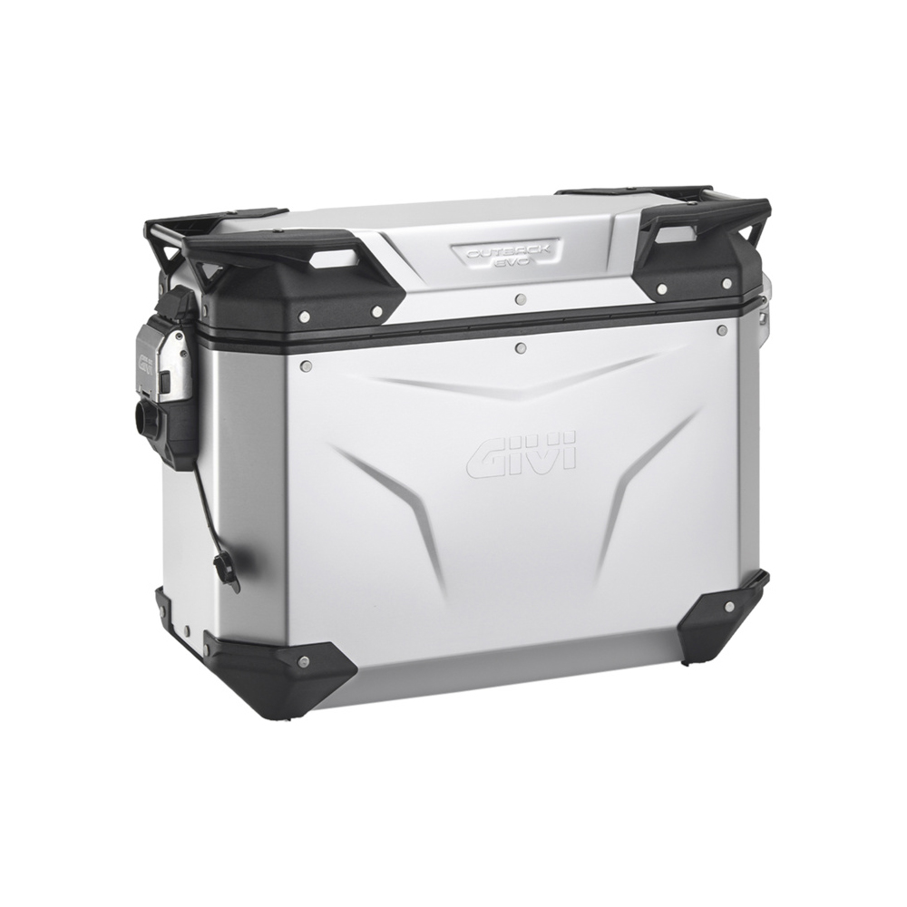 Givi Monokey® Cam-Side Alukoffer Outback Evo oS silber rechts 37 - Motorradzubehör - Motorradgepäck