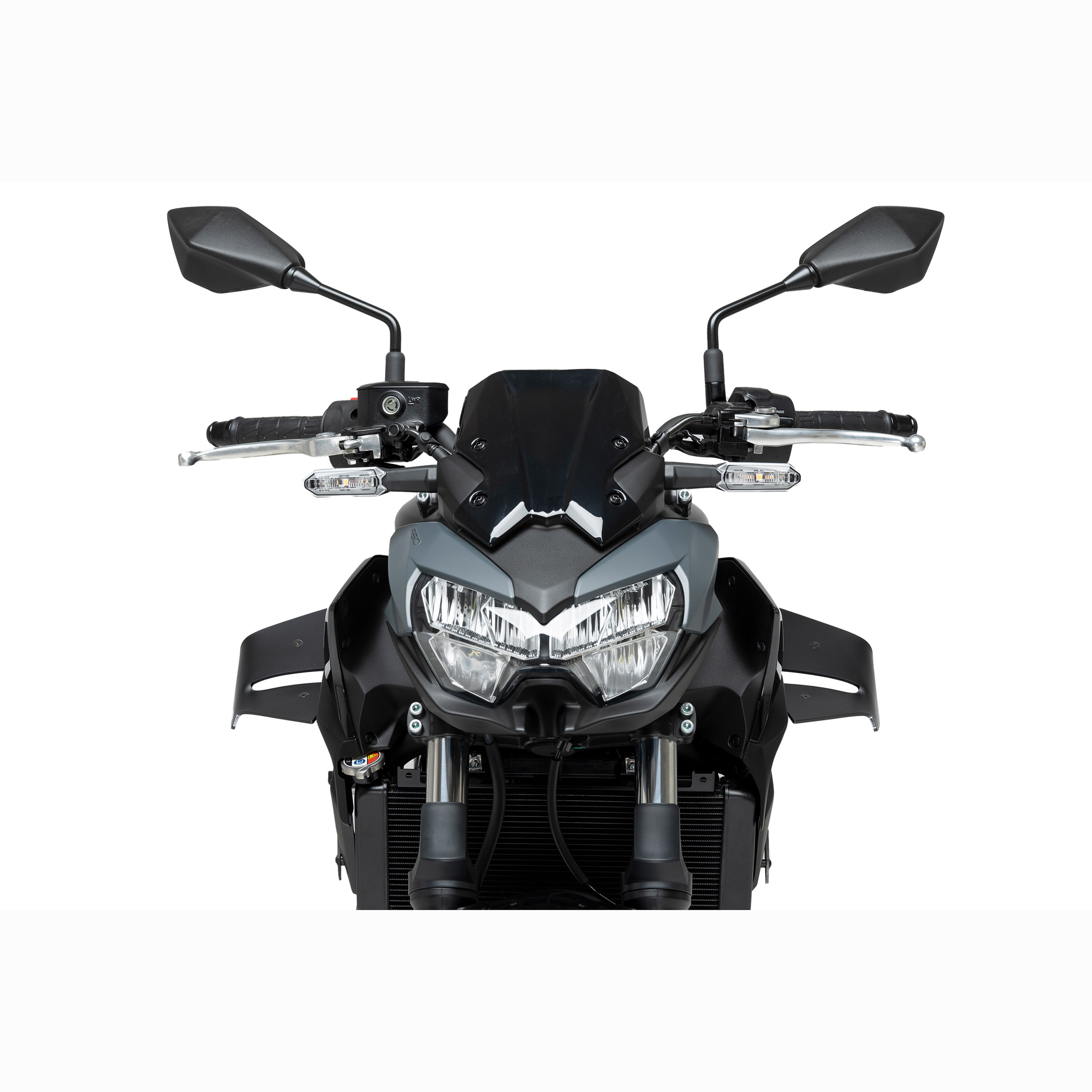 Puig Winglets side mattschwarz für Kawasaki Z 650 2020-2025 - Motorradteile & Ersatzteile - Verkleidungen & Abdeckungen