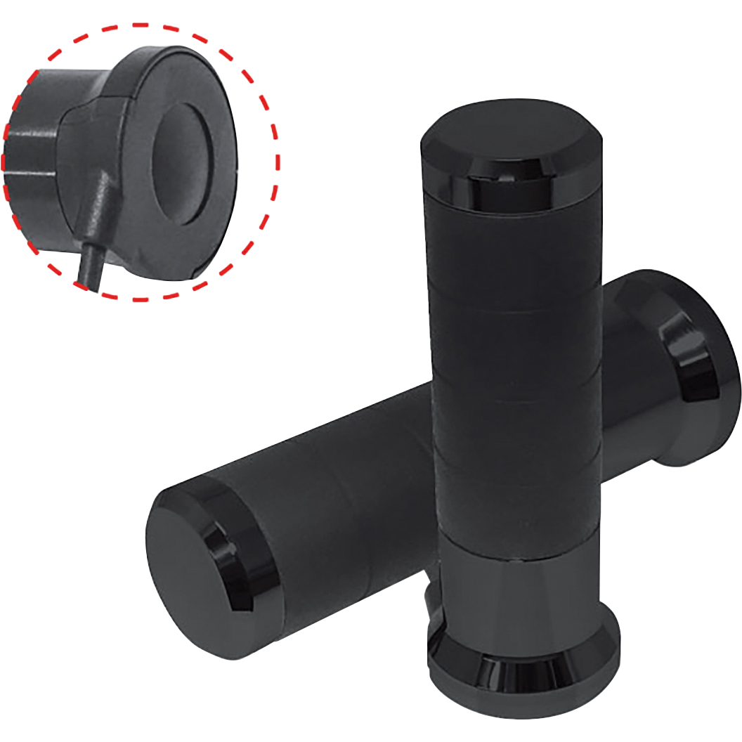 Koso-Heizgriffe Titan für 22 mm Lenker 5-stufig schwarz-5737771086002060