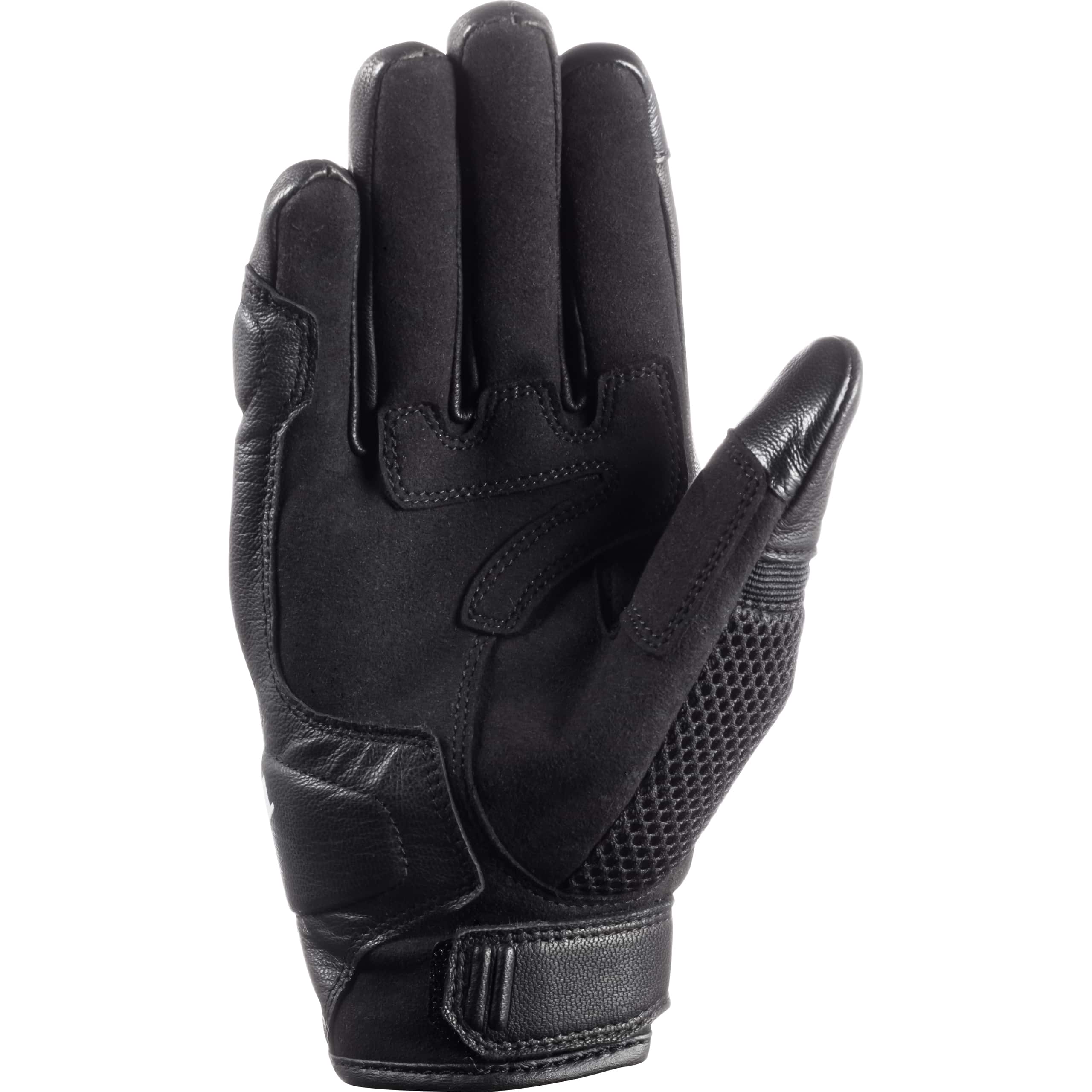 FLM-Misano Air Damen Leder/Textilhandschuh kurz schwarz-3114861007001