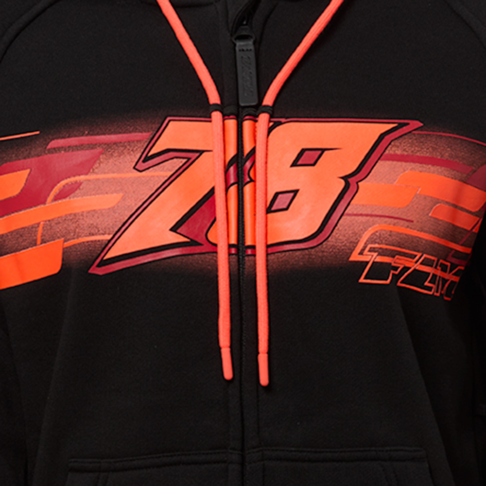 FLM-Drift Sport Hoodie mit Protektoren schwarz/rot XS-2016641999044007