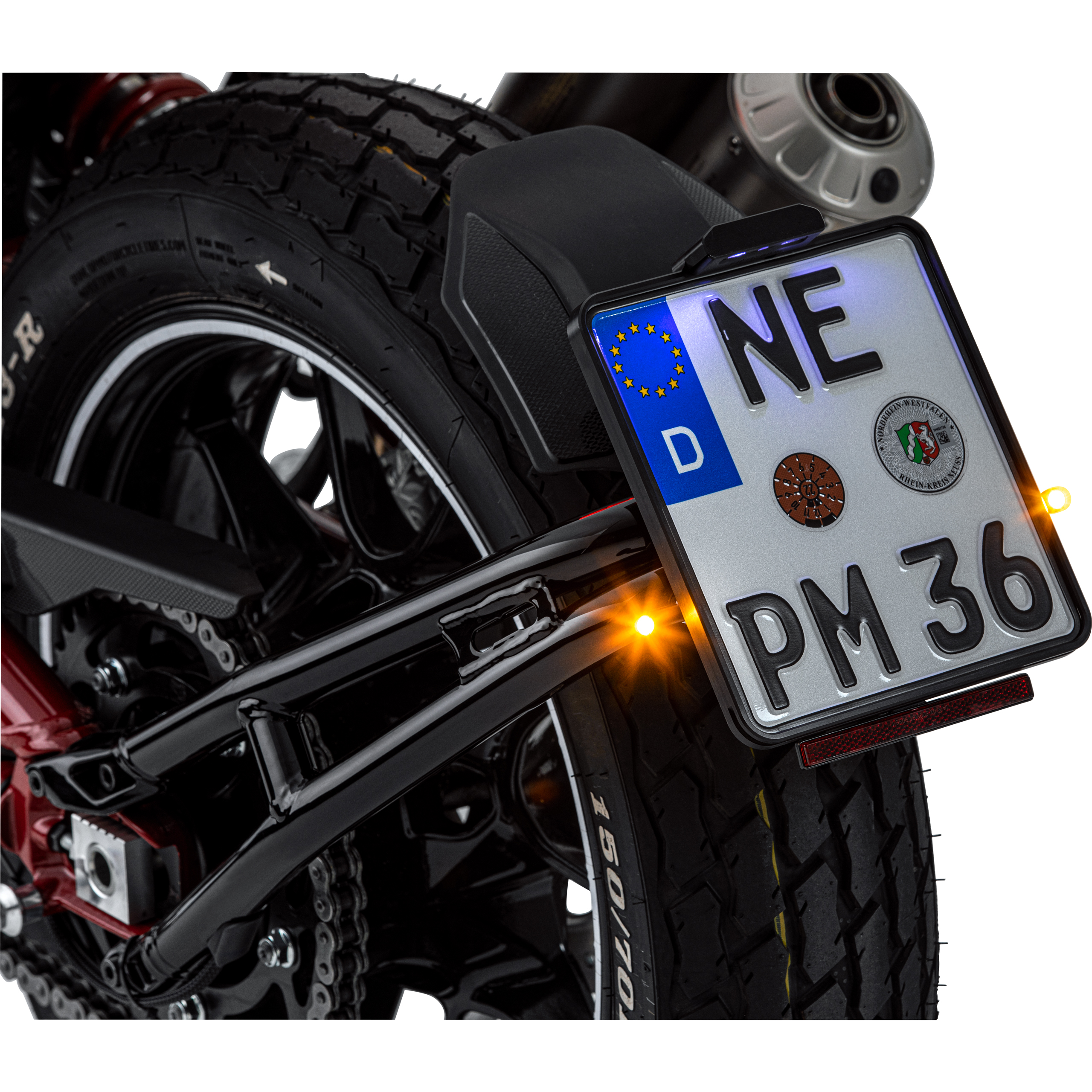 Kellermann LED Metall Blinker Atto® M5 schwarz, klarglas - Motorradteile & Ersatzteile - Beleuchtung