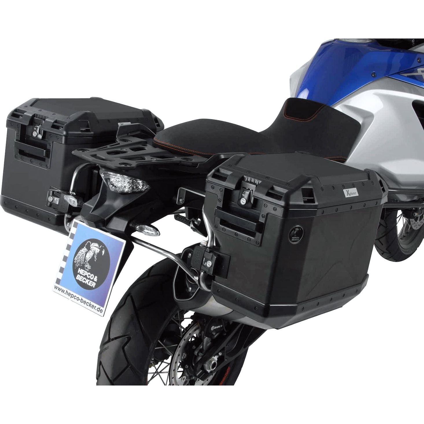 Hepco & Becker Xplorer Cutout Kofferset schwarz für KTM 1090 Adventure - Motorradzubehör - Motorradgepäck