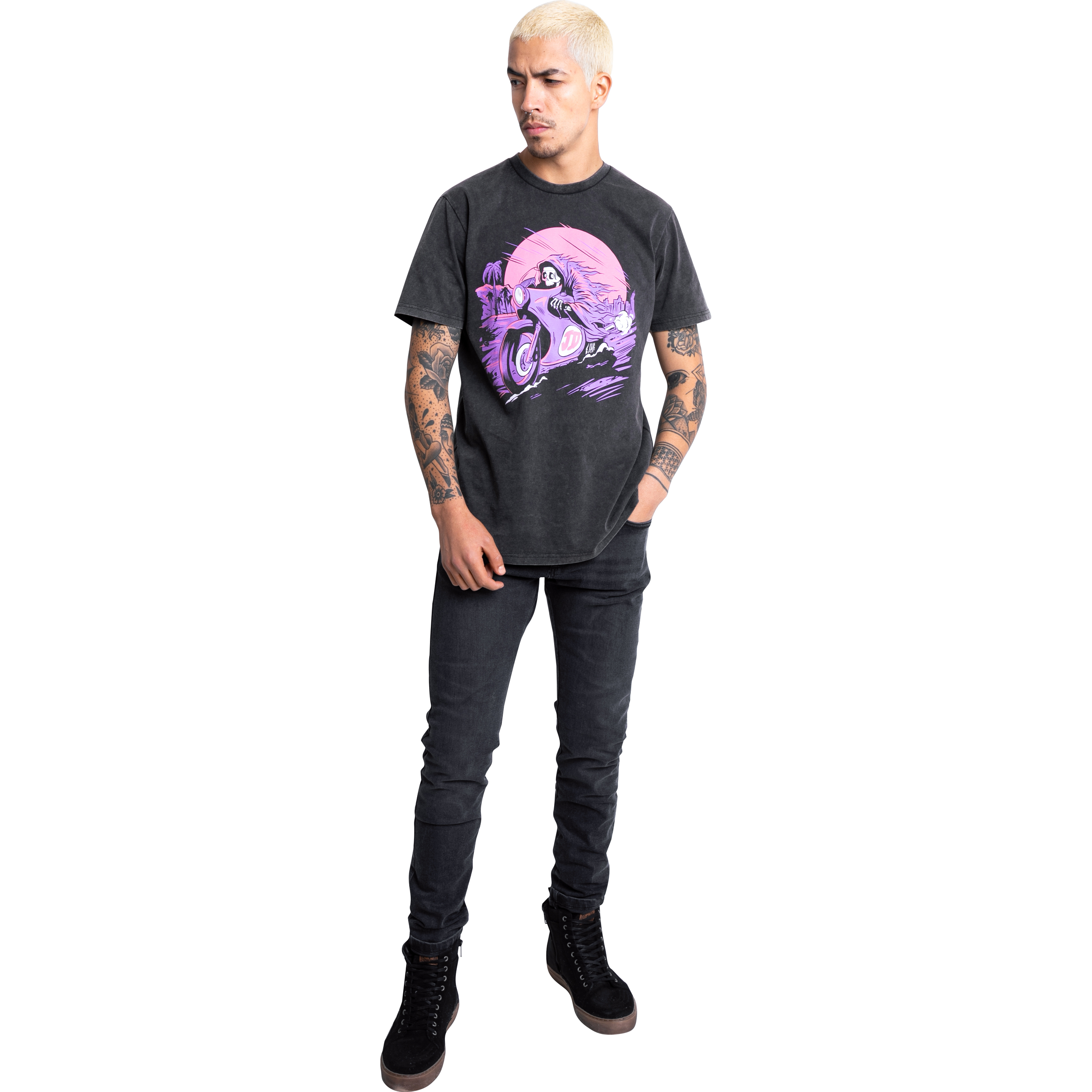 John Doe-T-Shirt Palm Fade Out schwarz XL-8021251999001011