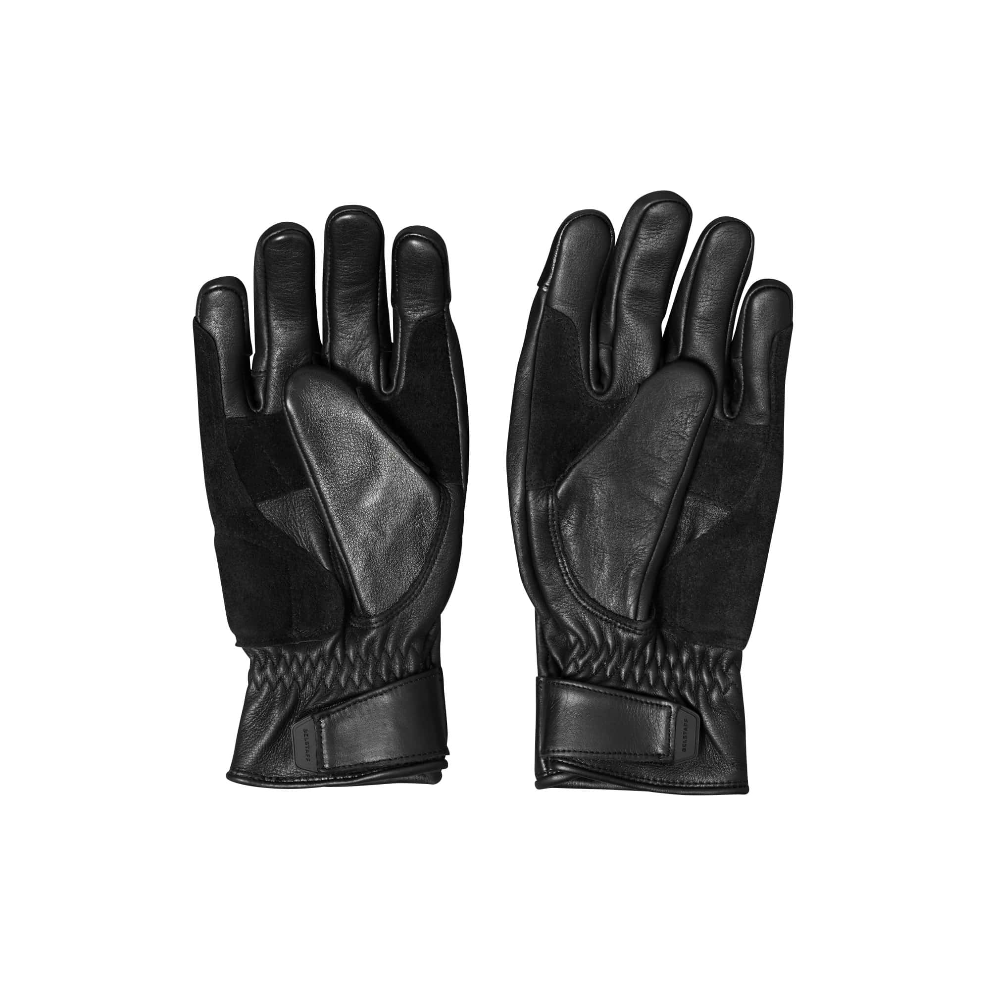 Belstaff-Clinch Motorrad Lederhandschuhe schwarz-0000571003001