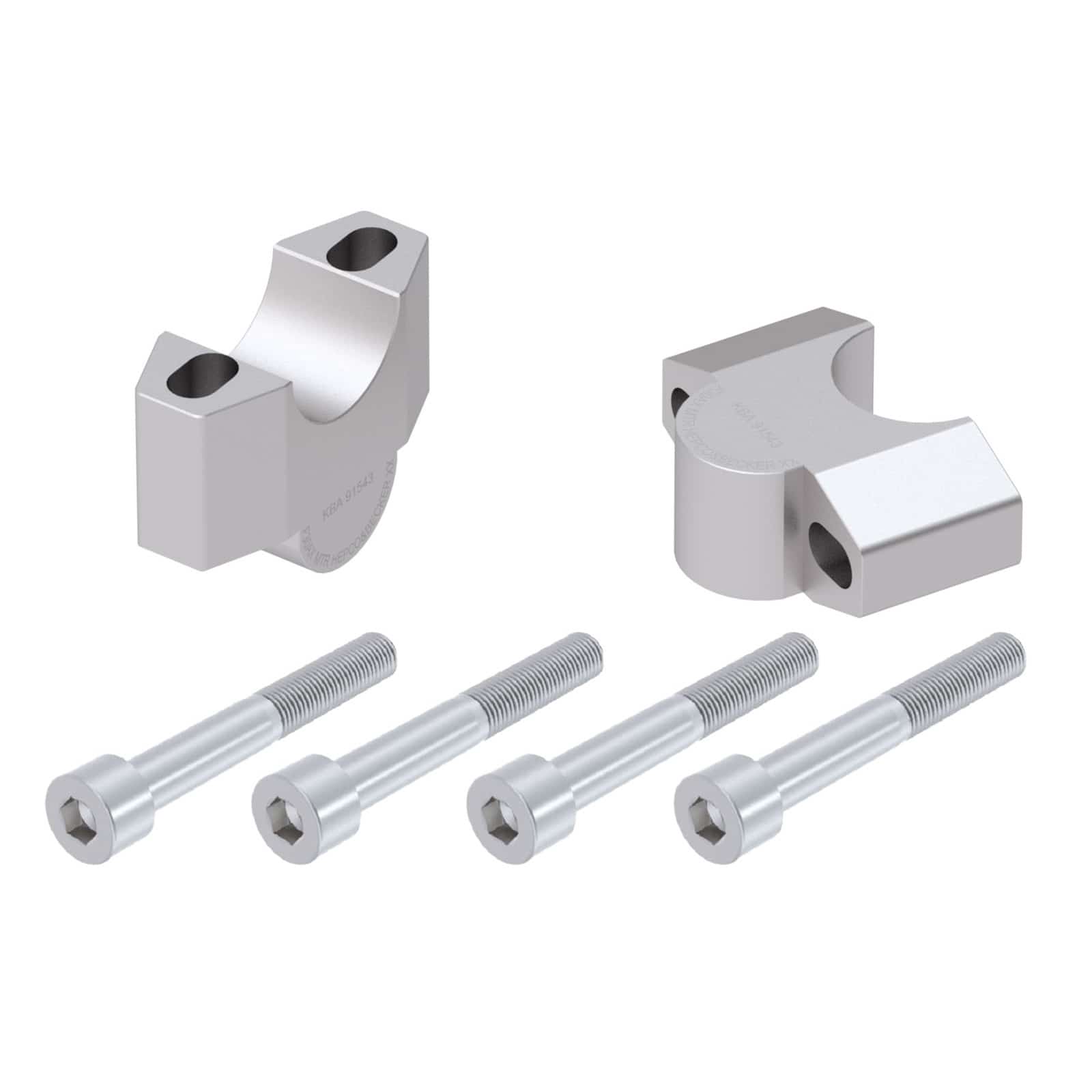 Hepco & Becker Lenkererhöhung 30mm silber für Honda ADV 350 - Motorradteile & Ersatzteile - Lenker, Griffe & Hebel