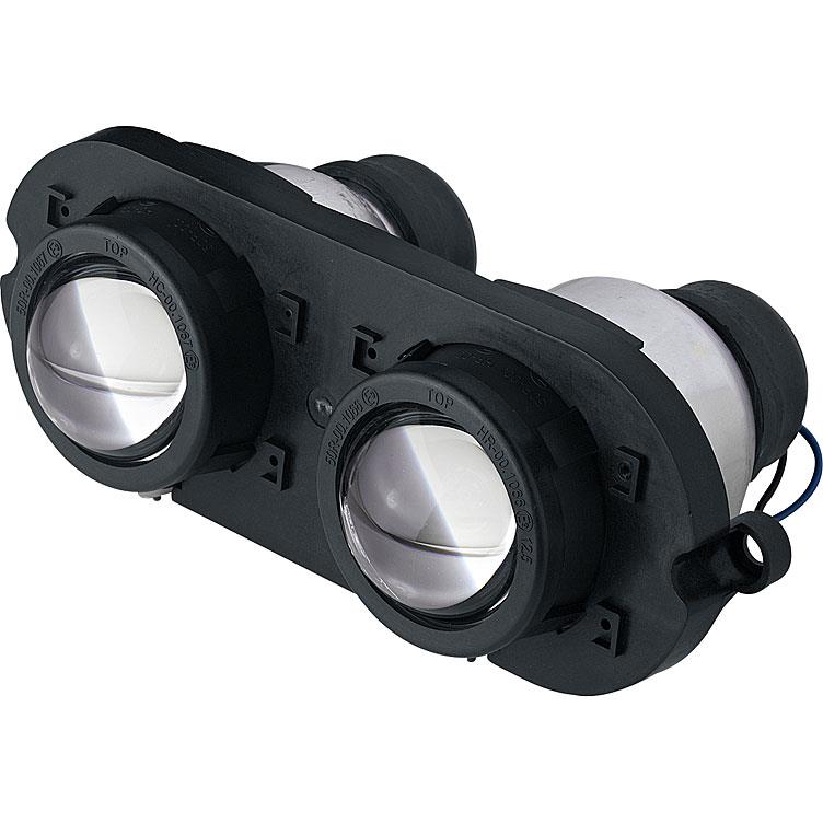 Hashiru DE headlight pair with mounting plate