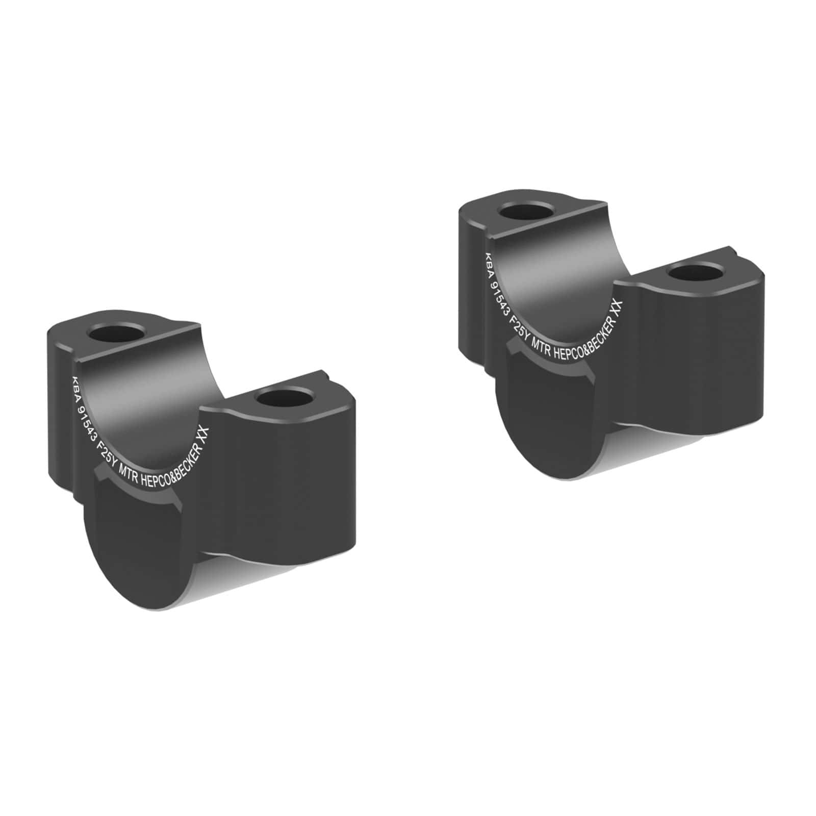 Hepco & Becker rehausseur de guidon 25mm noir pour Yamaha Tenere 700 2025-