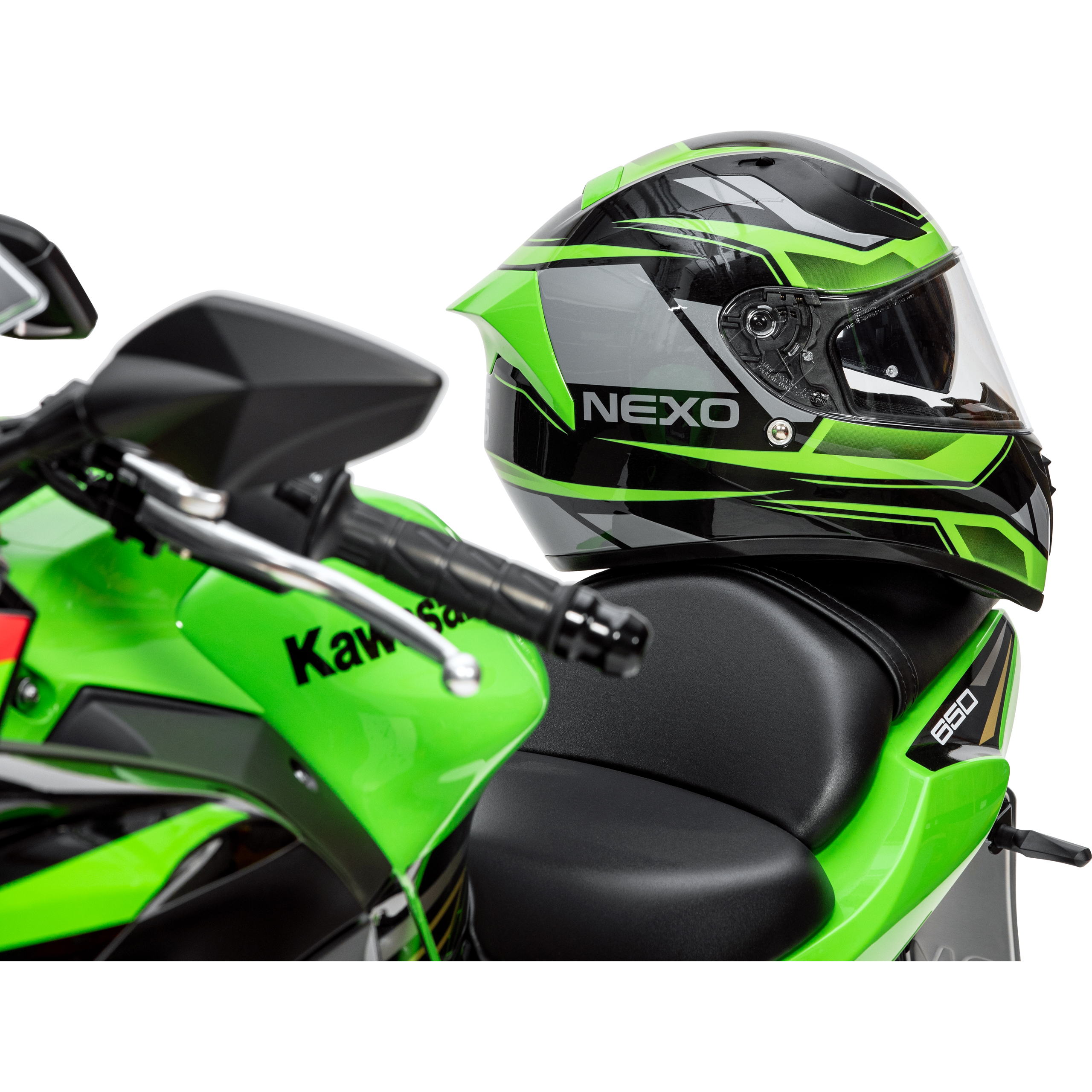 Nexo-Integralhelm Sport II Grün Dekor #20-4603151999064