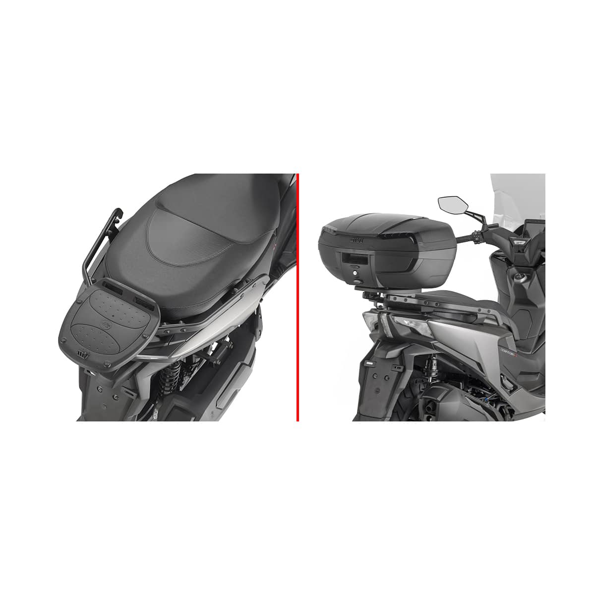 Givi Topcaseträger für Universalplatte SR6126 für Downtown 350 GT - Motorradzubehör - Motorradgepäck