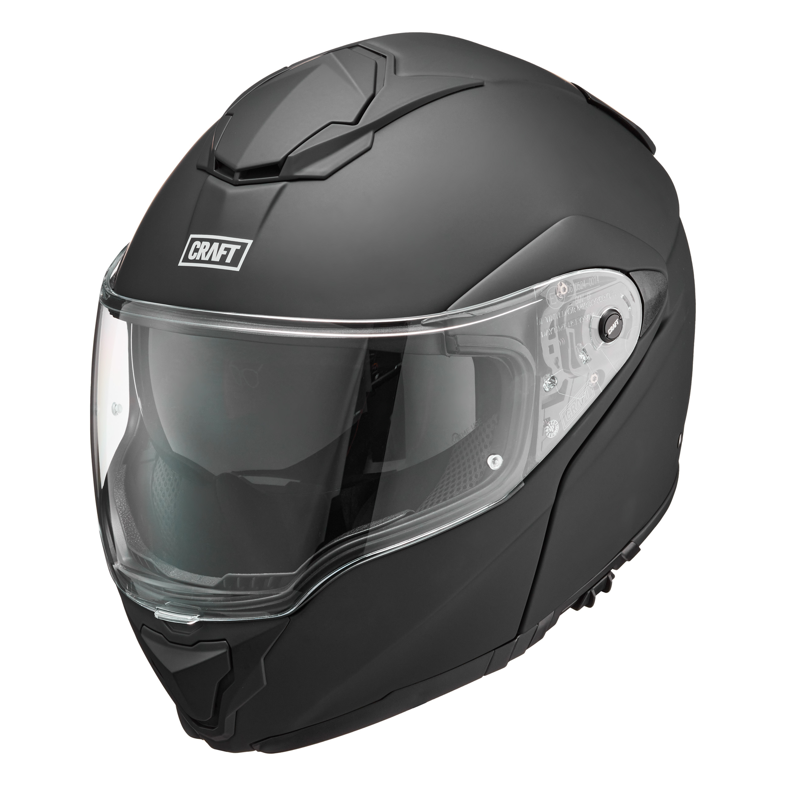 Craft Fiberglas Klapphelm Tour mattschwarz L - Helme & Brillen - Motorradhelme